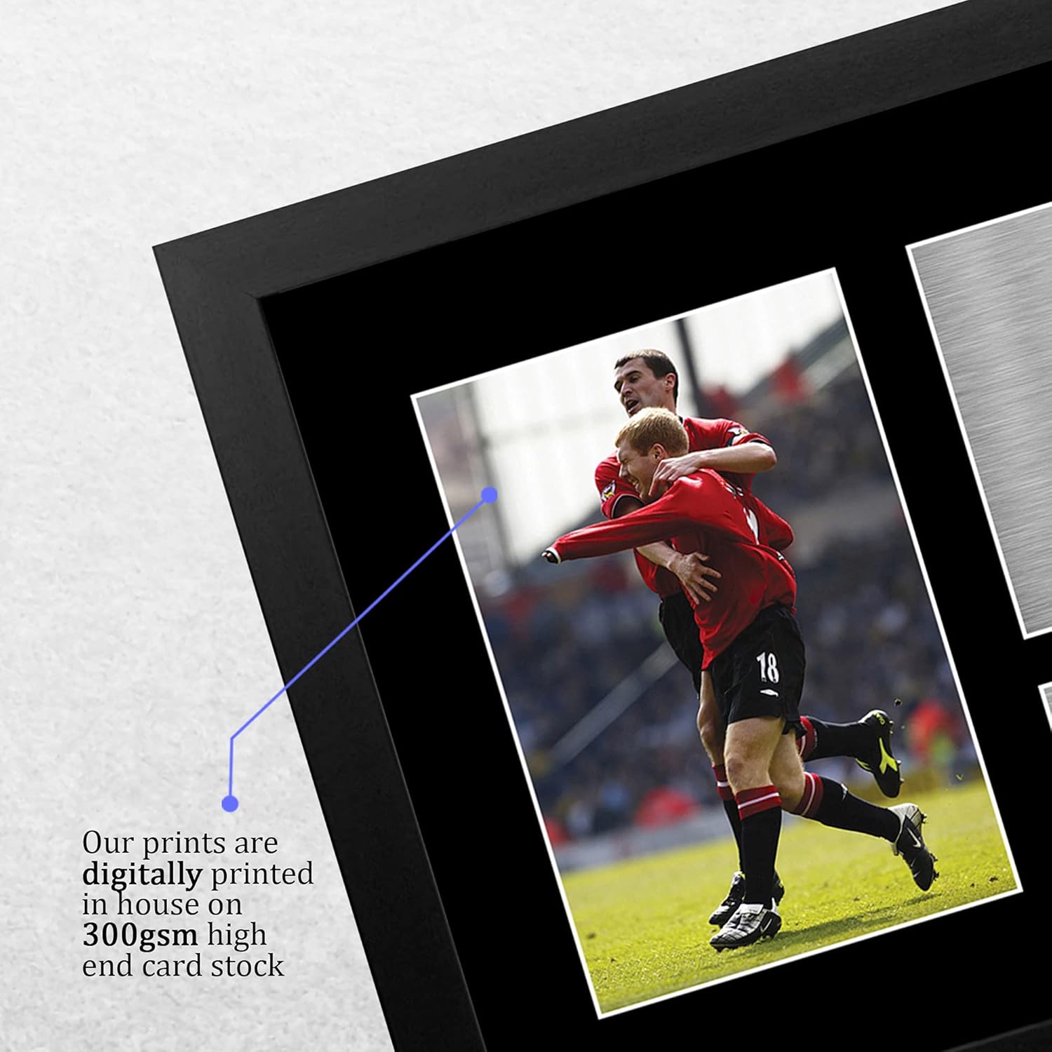 Thumbnail 3 de HWC Trading FR A4 Roy Keane & Paul Scholes Signed Autograph Picture (Framed)