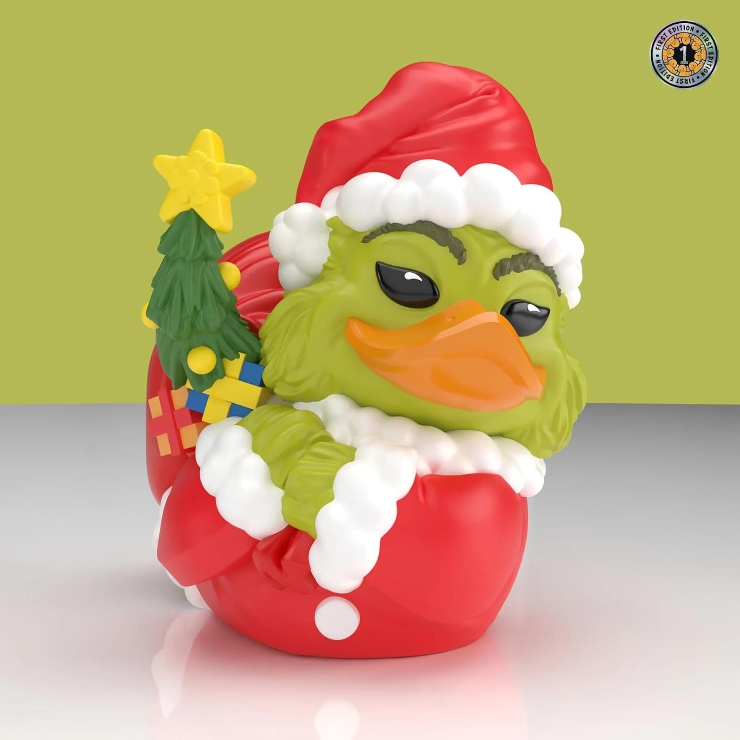 Detalle de TUBBZ Erstausgabe: Der Grinch – Santa Outfit Grinch als Cosplaying-Gummiente Vinylfigur