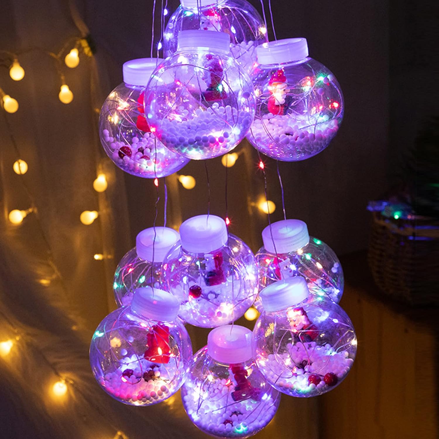 Thumbnail 6 de Melofo 10 Pack LED Fairy String Lights — 3M Battery Operated Copper Wire Lights
