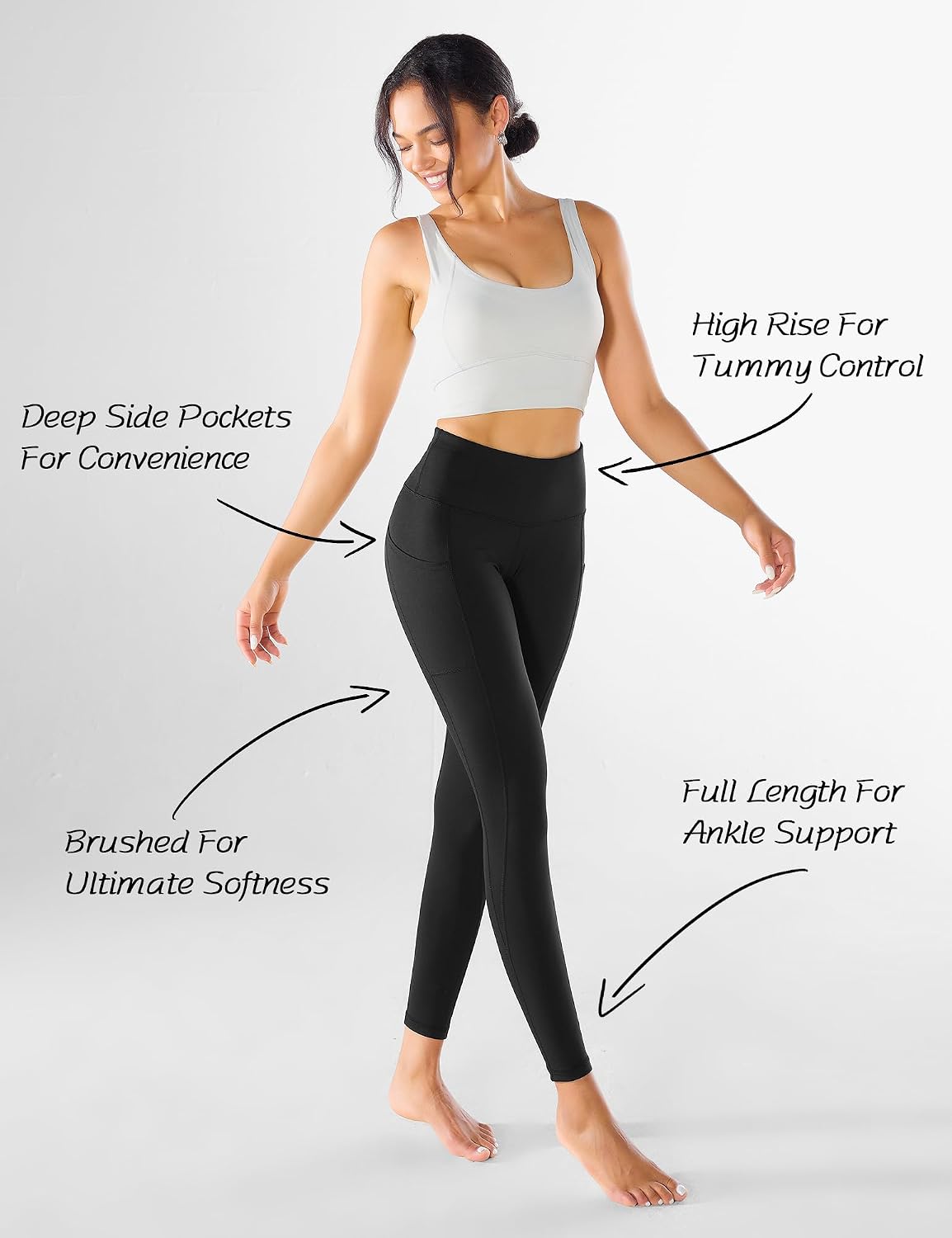 Detalle 2 de Yogaration Leggins Sportivi Donna Vita Alta
