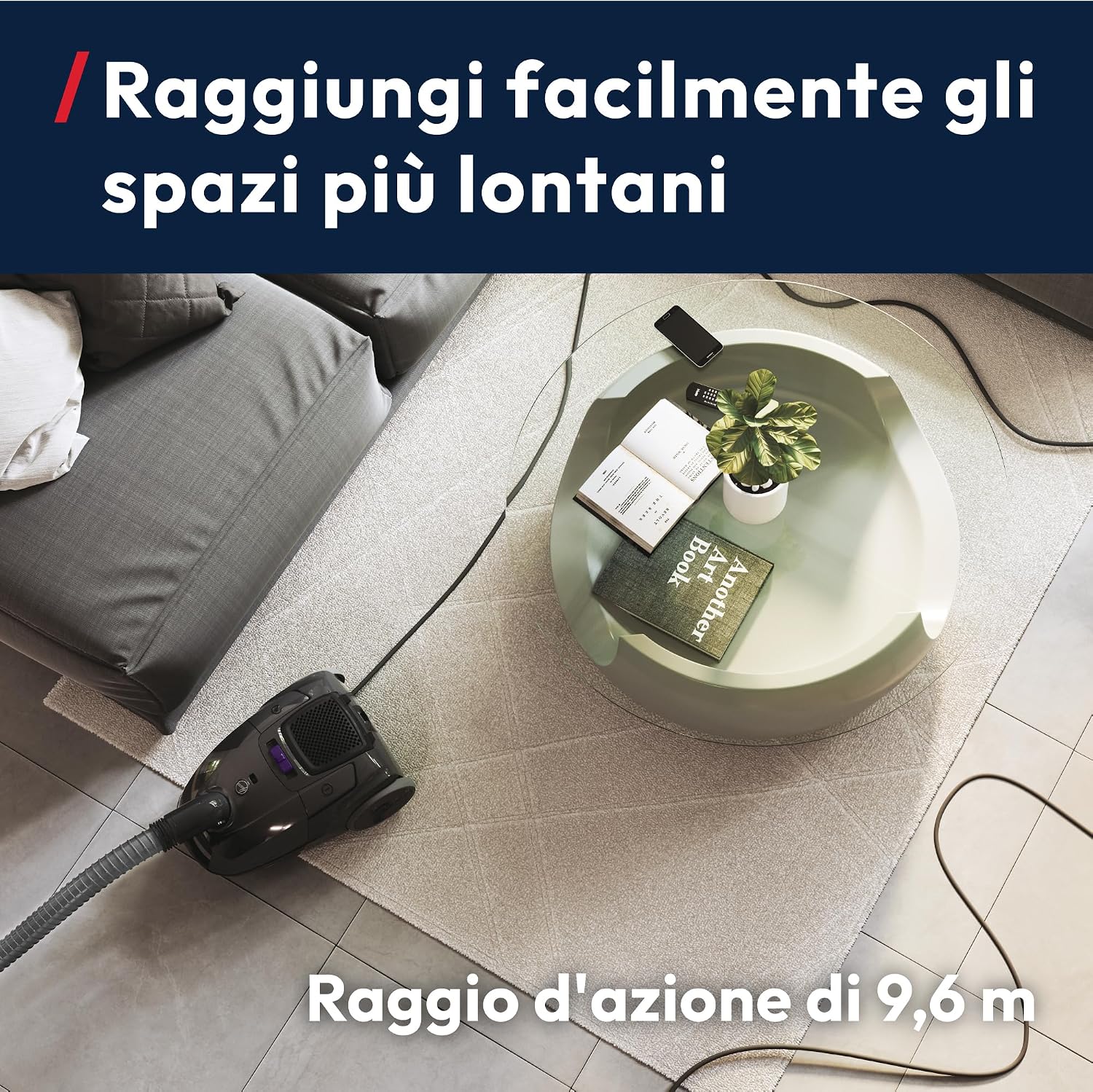 Detalle 2 de Hoover Telios Aspirapolvere con sacco 3,5L 69 dBA