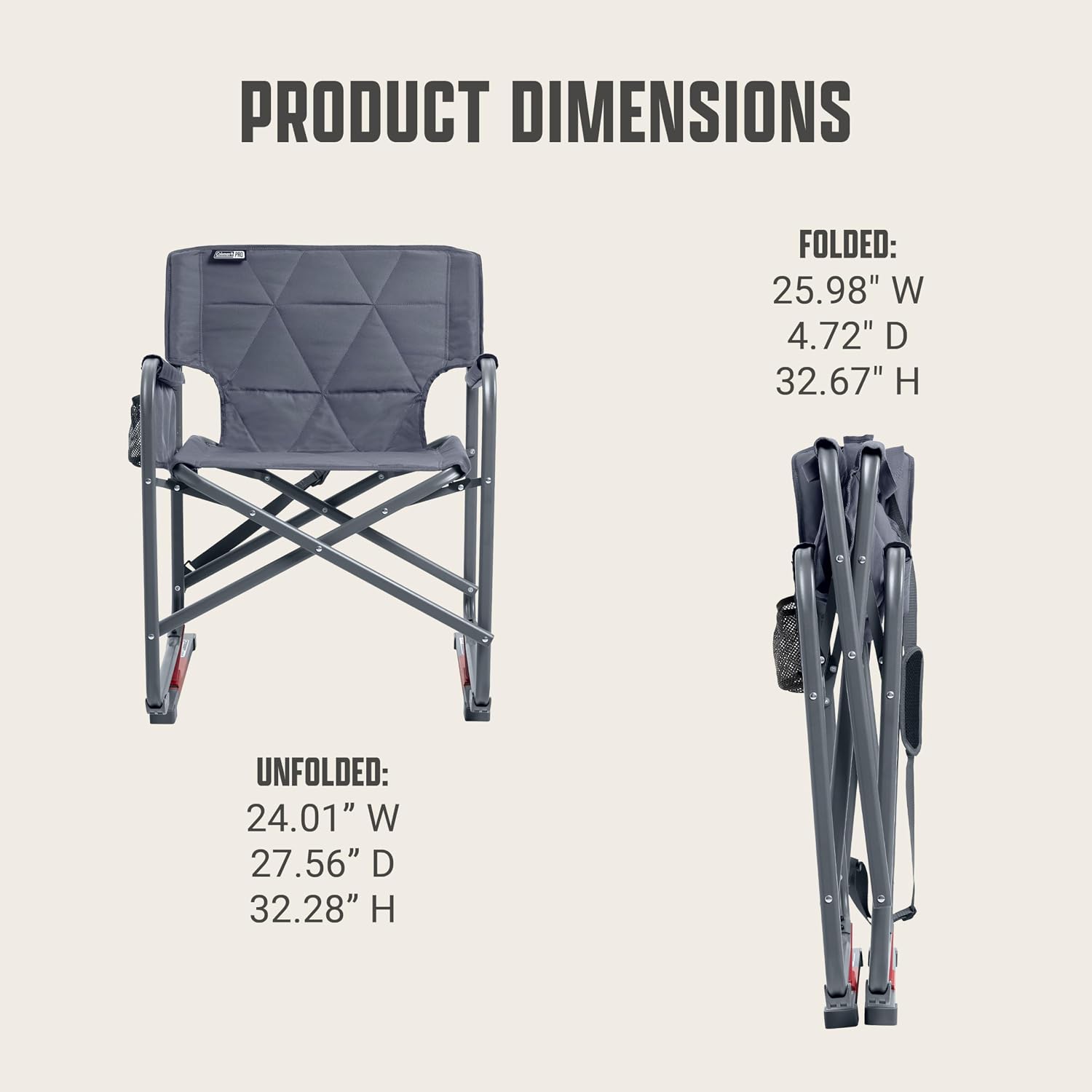 Detalle 2 de Coleman Rocking Chair, 250-Pound Capacity