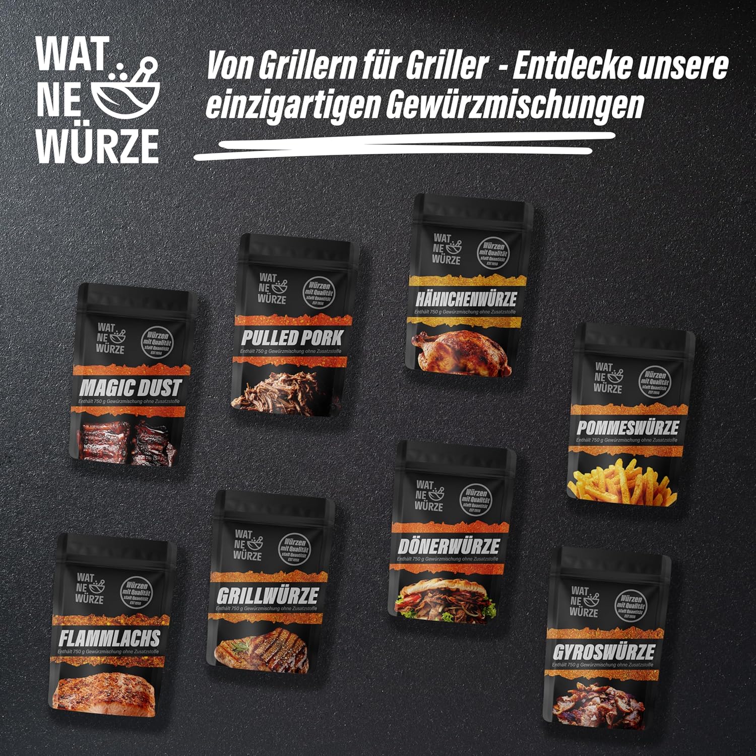 Thumbnail 6 de WAT NE WÜRZE Magic Dust Rub 750 g – BBQ-Gewürzmischung für Rippchen, Pulled Pork & Brisket