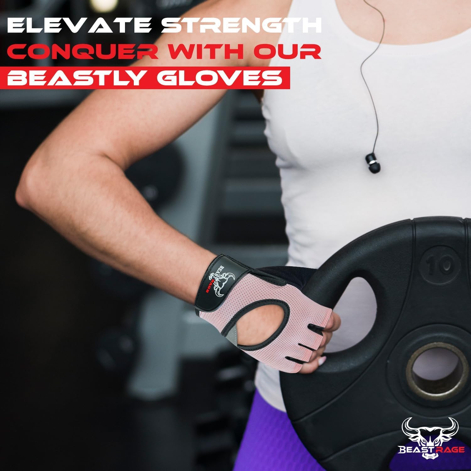 Thumbnail 5 de BEAST RAGE Weight Lifting Gloves for Crossfit