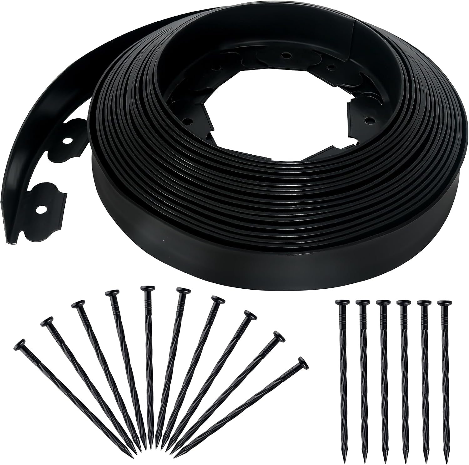 Detalle de Quibbay 2Inch X 50FT Landscape Edging with 75 Anchoring Spikes