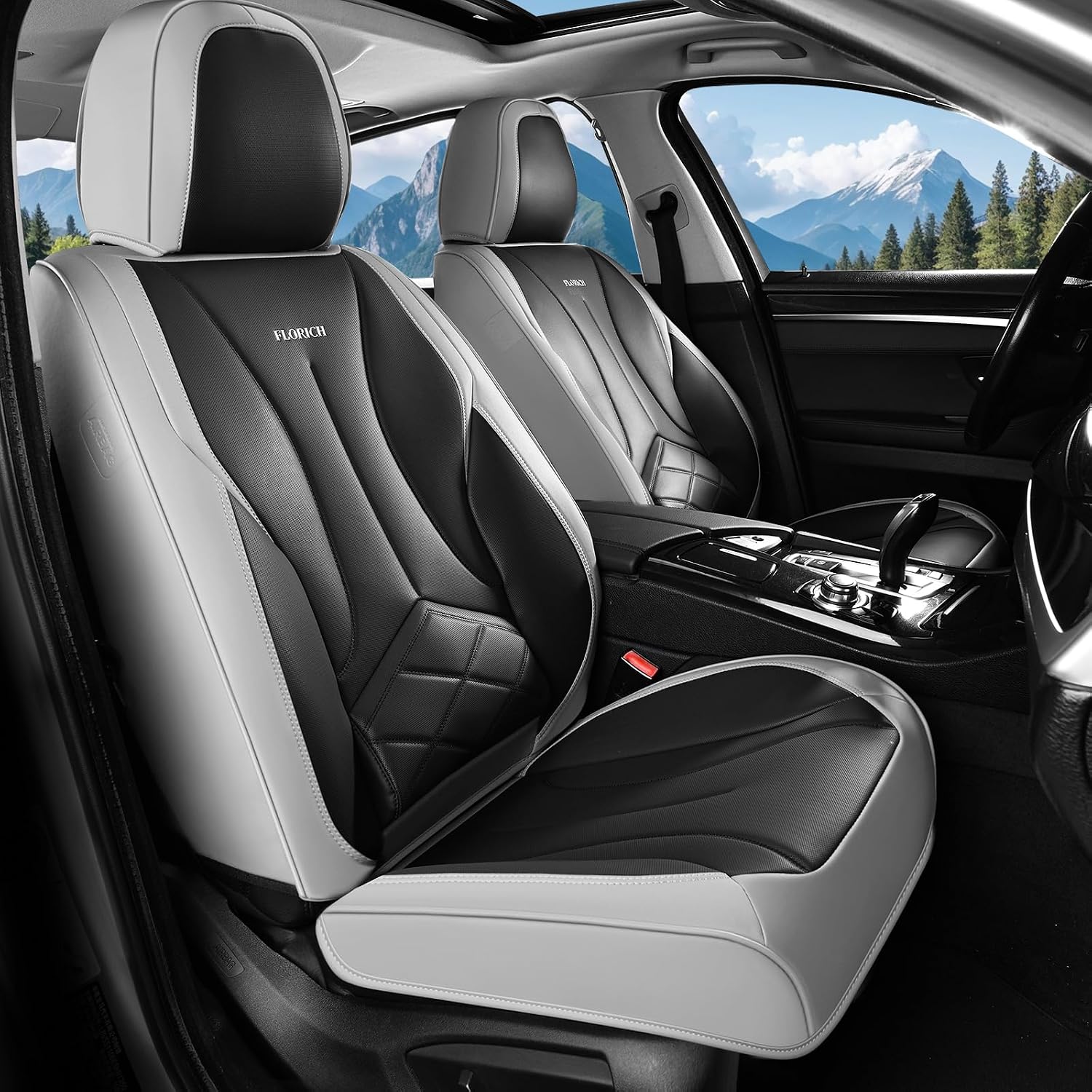 Detalle de FLORICH Front Seat Covers, Leather