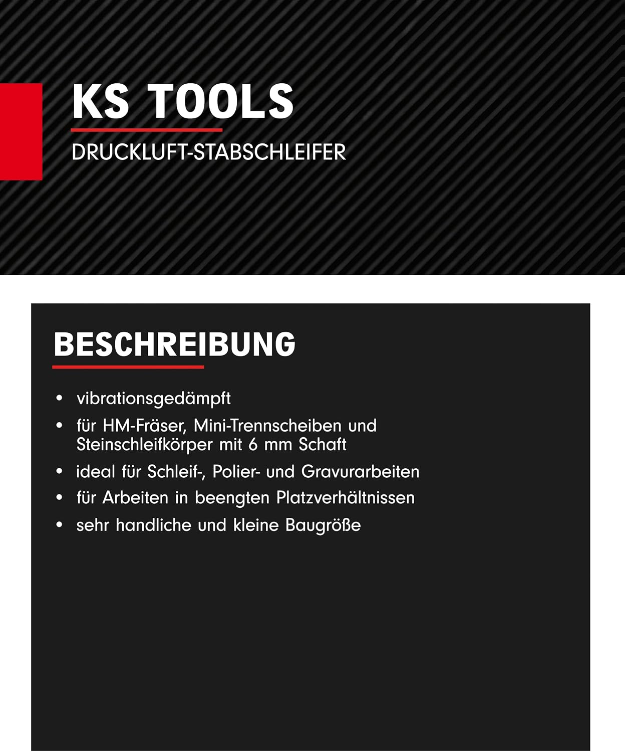 Thumbnail 4 de KS Tools 515.5410 smerigliatrice ad aria 23.000 giri/min ðŸ›