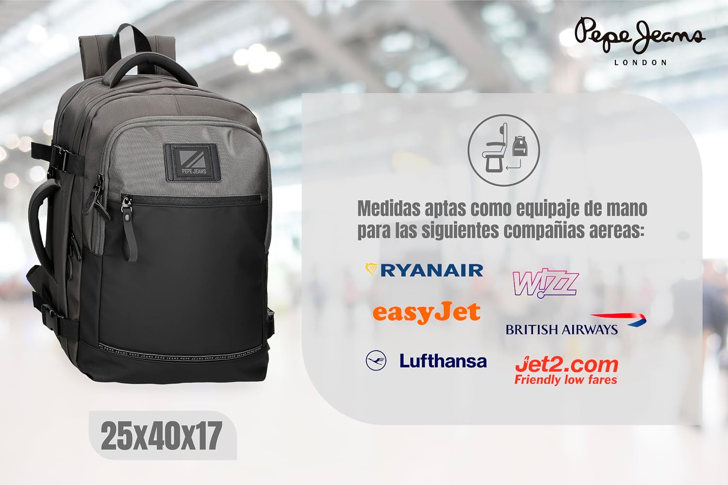 Thumbnail 1 de Pepe Jeans Stratford Mochila cabina 17L