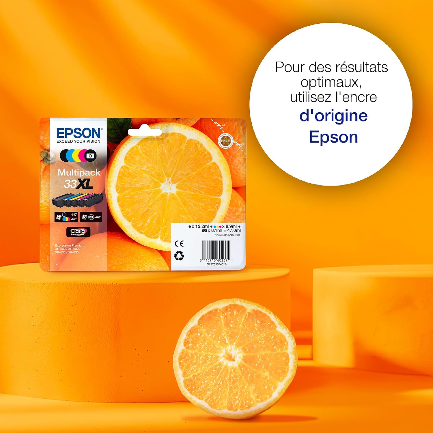 Thumbnail 2 de Epson 33 Oranges Multipack Cartouches 5 couleurs Claria Premium