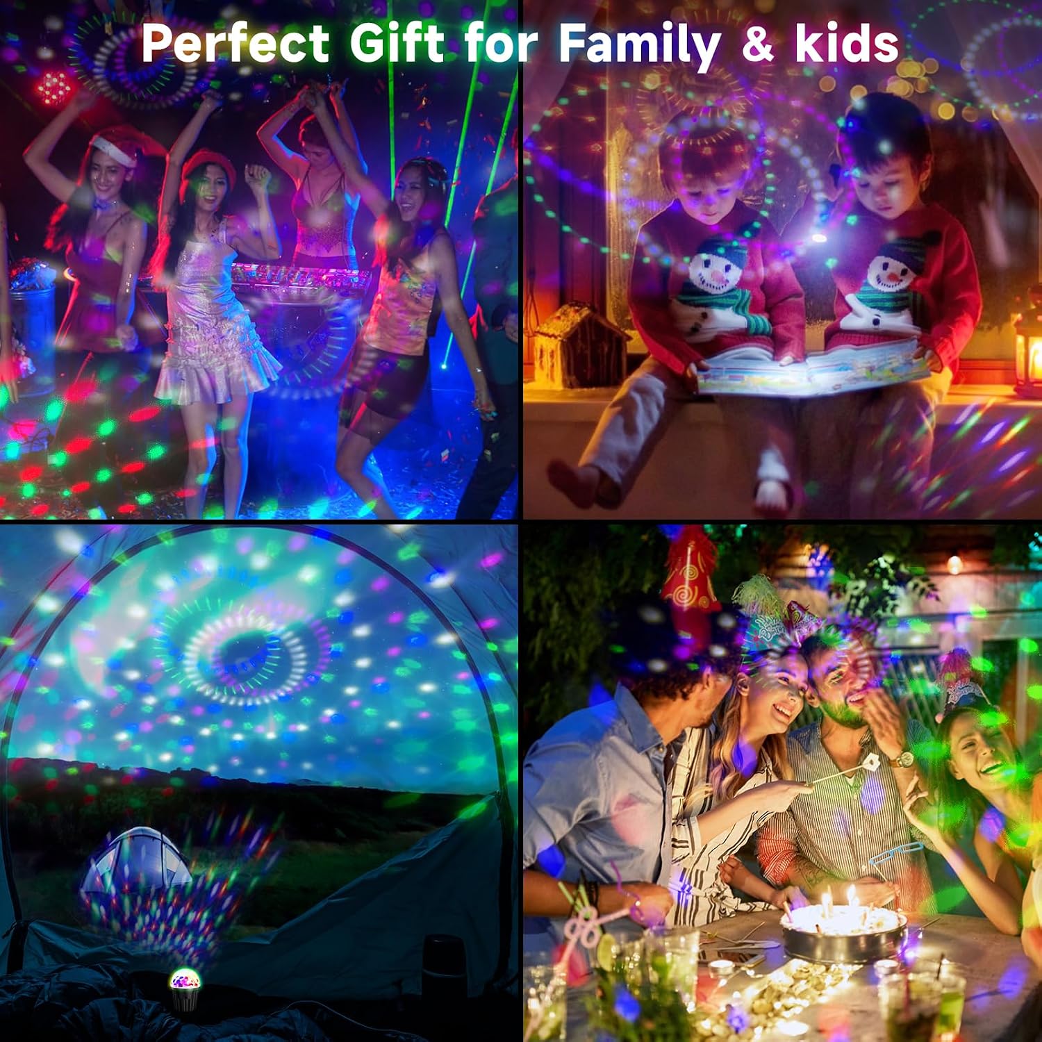 Thumbnail 2 de Portable Mini Disco Ball Light RGB, sound-activated 🎉