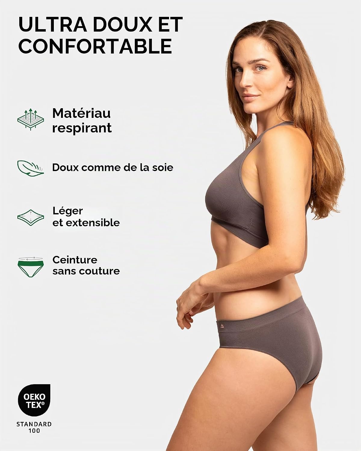 Detalle de Culottes bambou stretch lot de 3