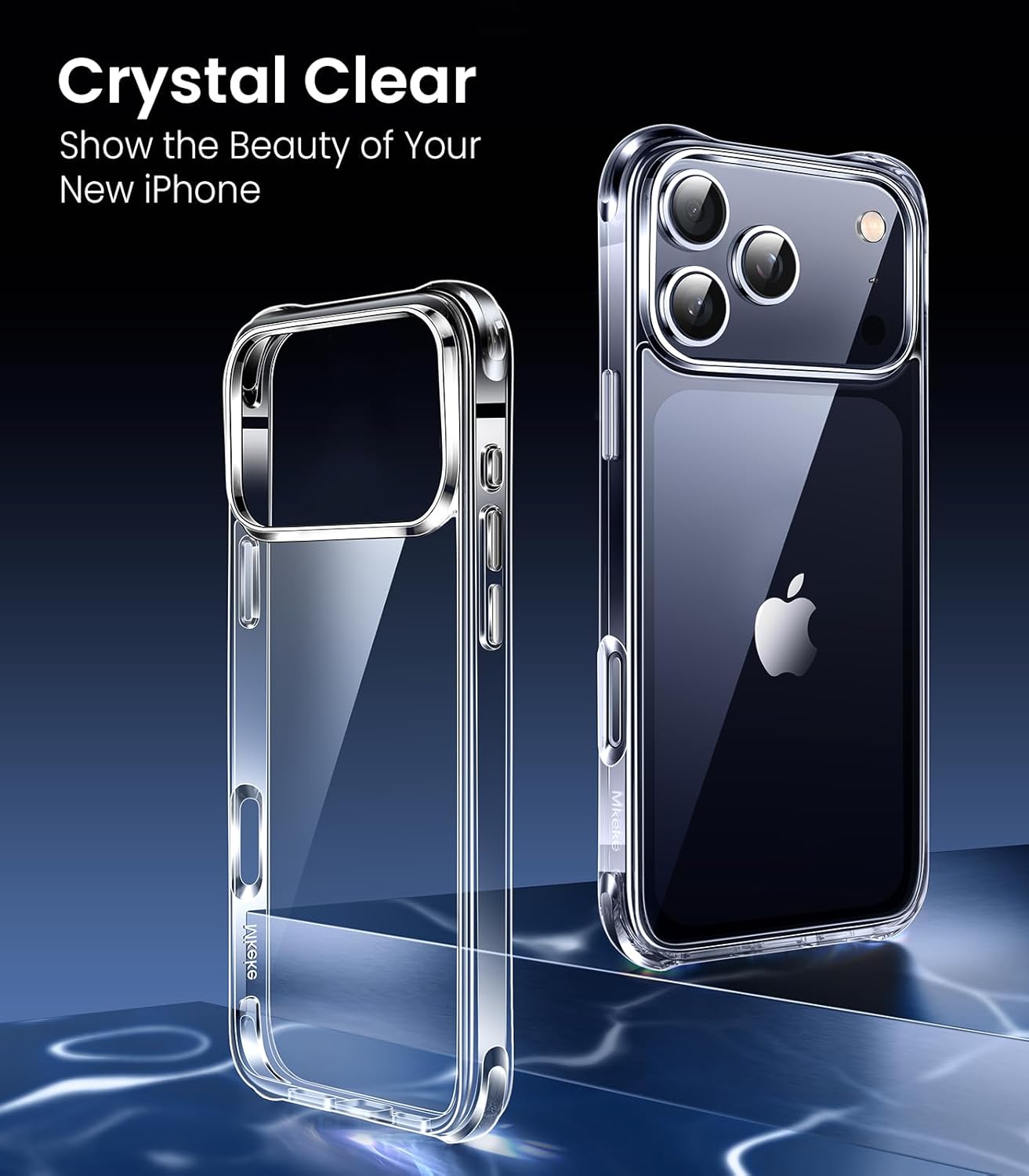 Detalle 2 de Mkeke iPhone 17 Pro Max Clear Case 6.9