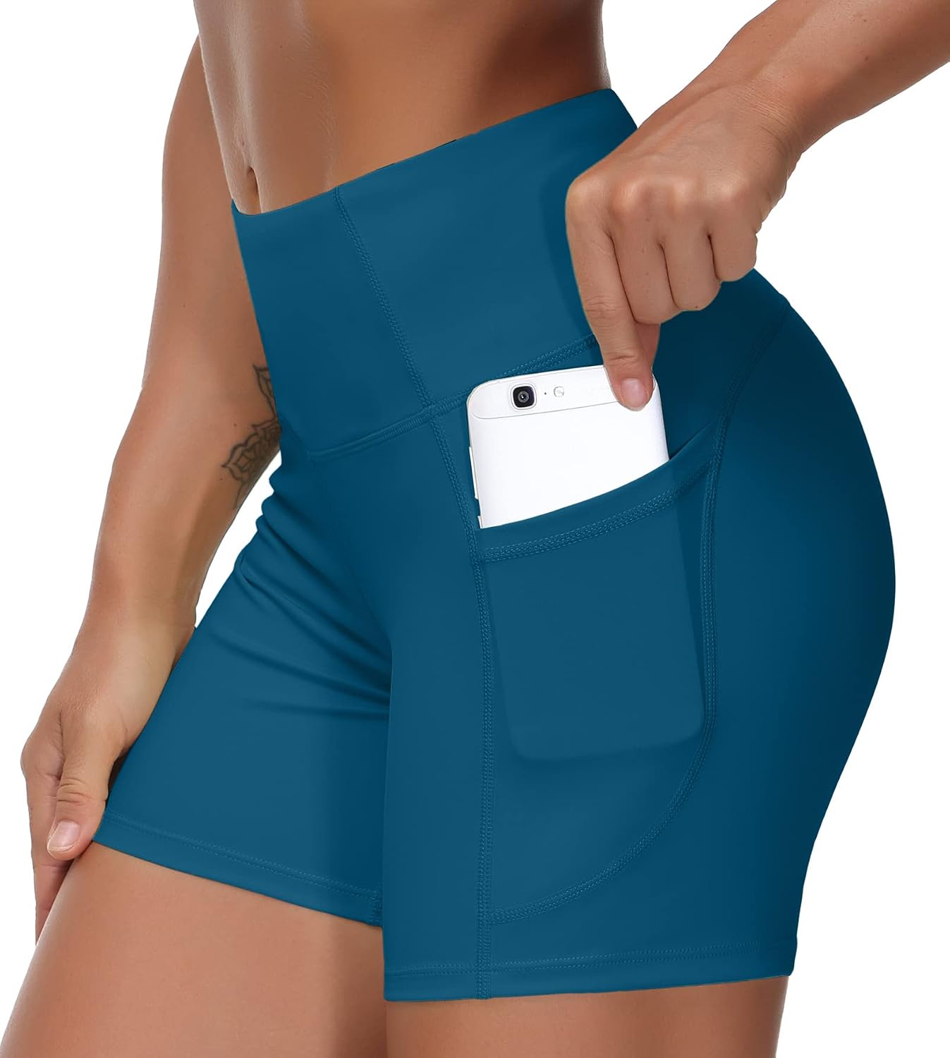 Thumbnail 6 de The Gym People Short Yoga Taille Haute contrôle du ventre