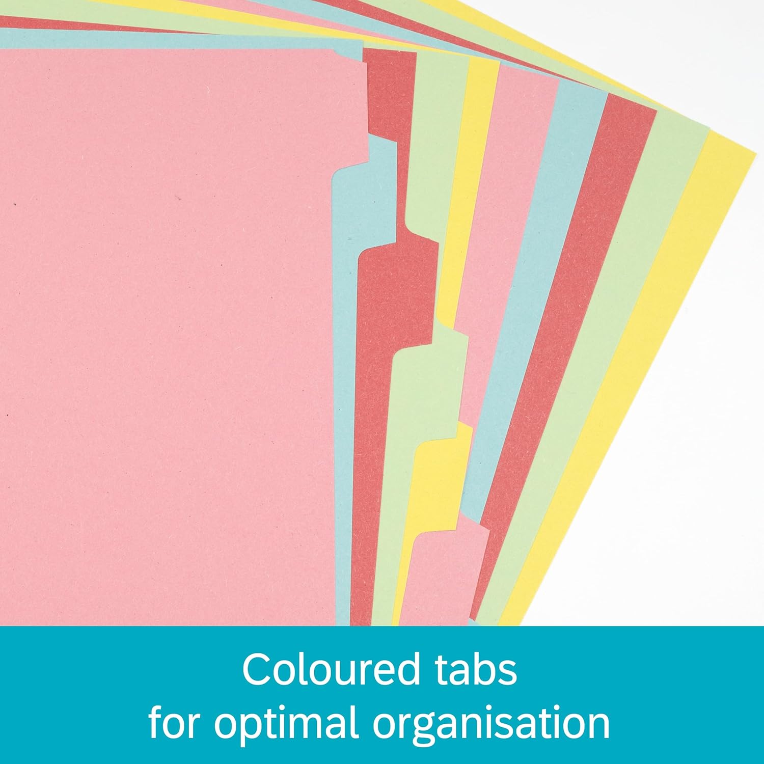 Thumbnail 3 de Elba A4 Pink 10-Part File Dividers 5 Pack