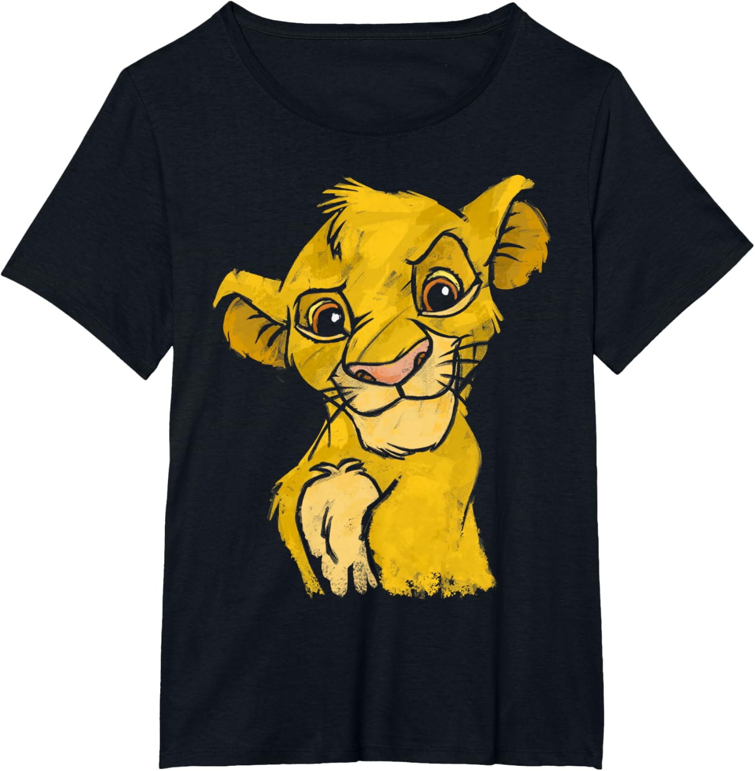 Thumbnail 5 de Disney Lion King Young Simba Smiling Portrait Sketch Maglietta – Officially Licensed