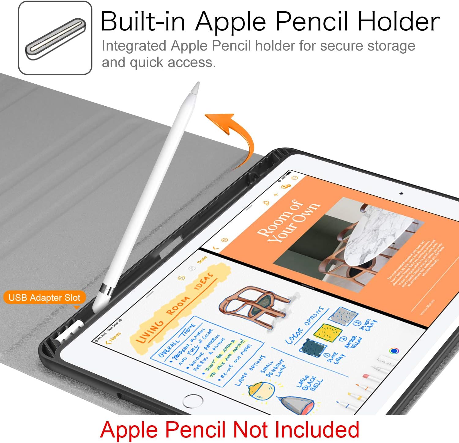 Thumbnail 2 de FINTIE Tastatur Hülle für iPad 10,2 Zoll (9./8./7. Gen, 2019–2021) mit QWERTZ, Pencil-Halter & magnetischer Tastatur