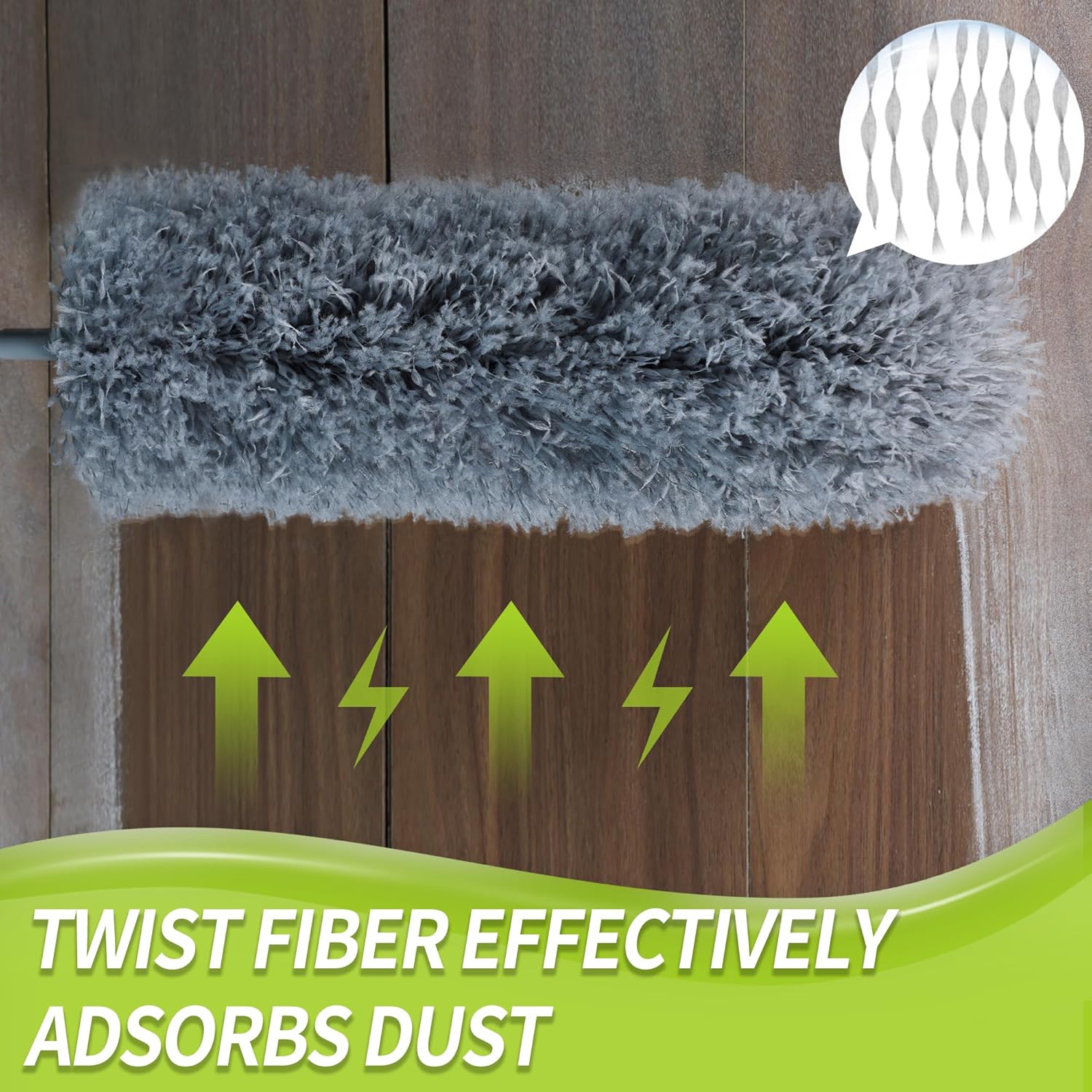 Thumbnail 6 de IVYROLL Cobweb Duster with Extension Pole — 100-Inch Reach Spider Web Brush & Ceiling Cleaning Kit