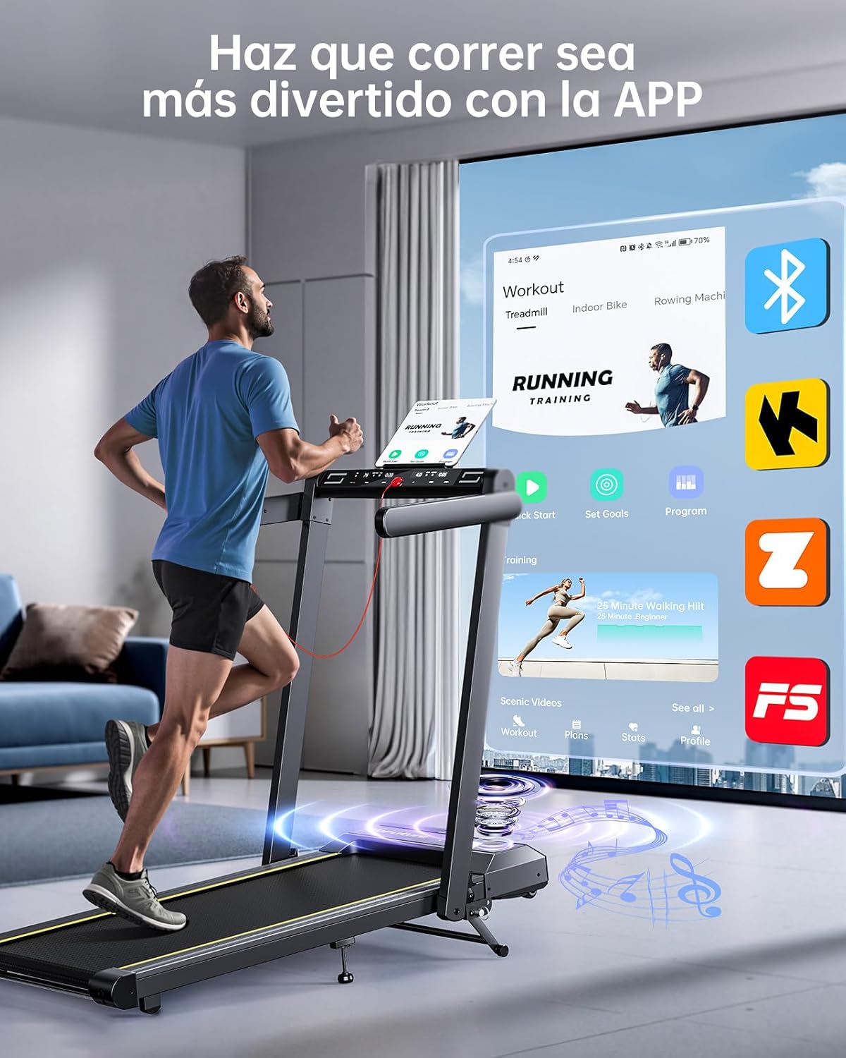 Detalle de Toputure 6 en 1 Cinta de Correr 16 KM/H