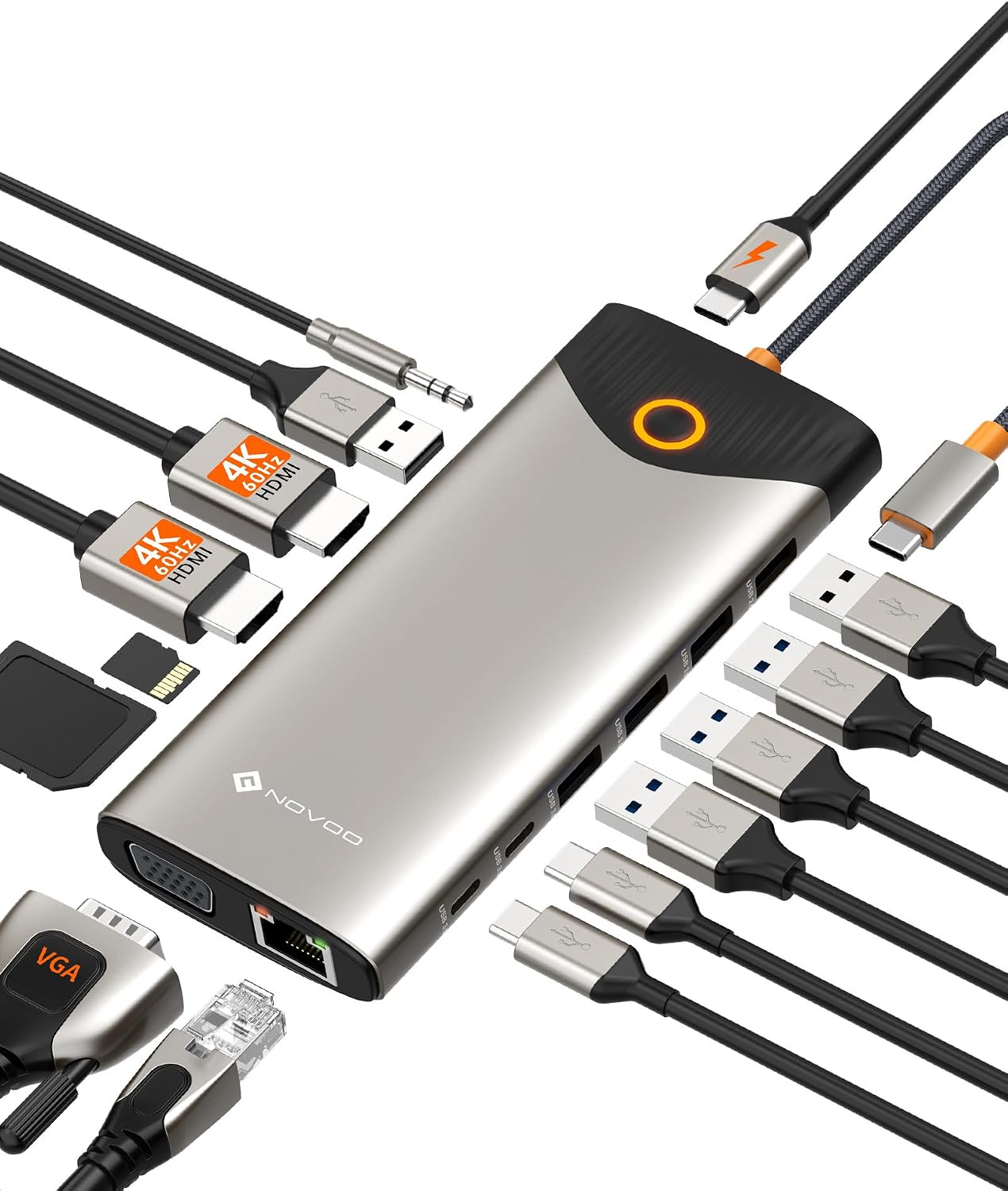 Thumbnail 6 de NOVOO Hub USB-C 4K