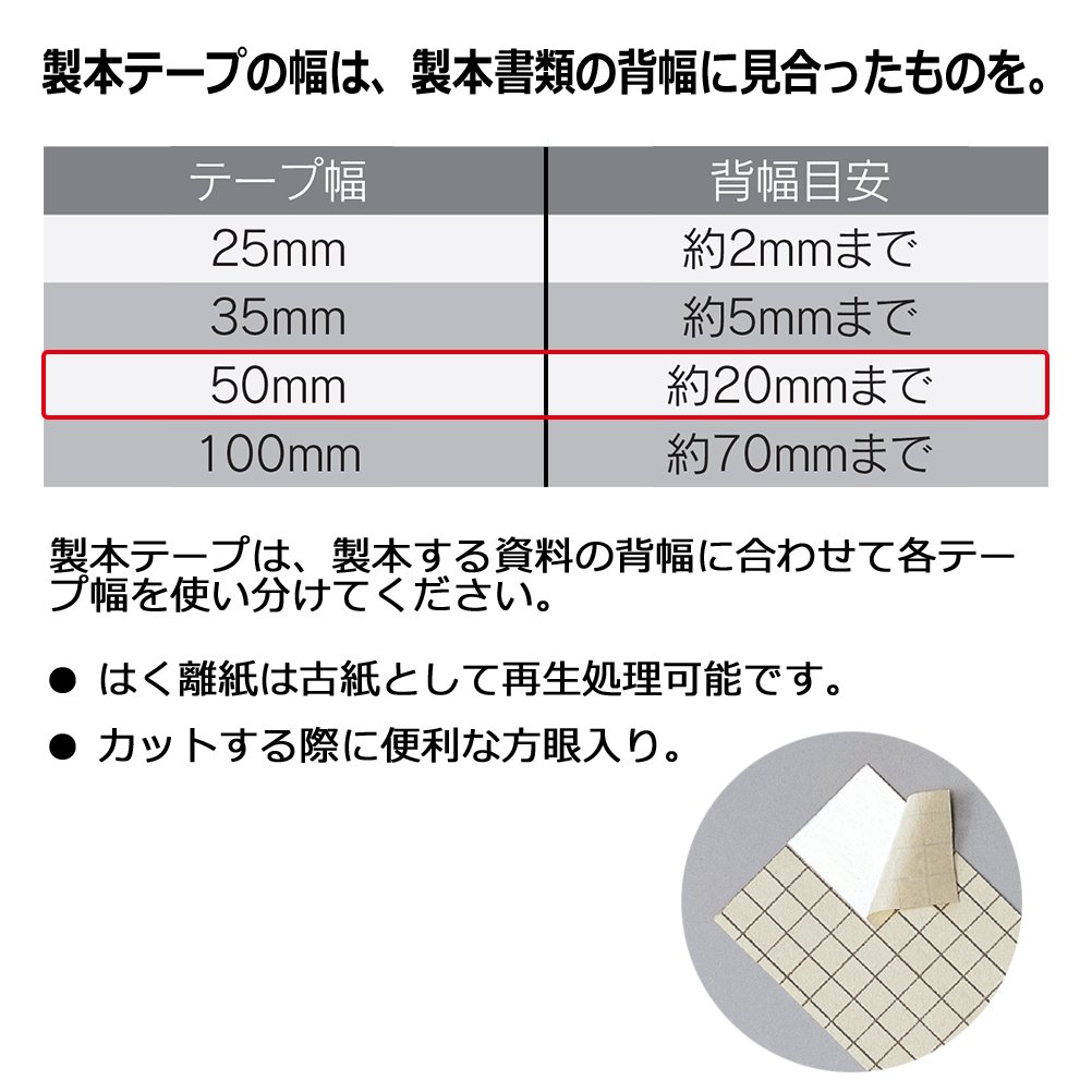Detalle de Plus binding tape, 50 mm