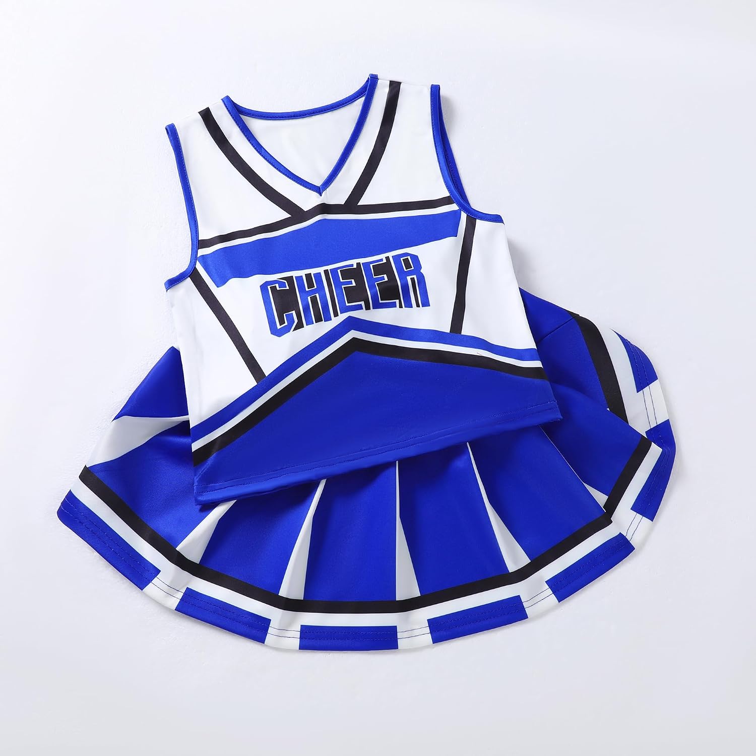 Thumbnail 5 de WooHand Girls' Cheerleader Costume Set with Pom-Poms and Socks