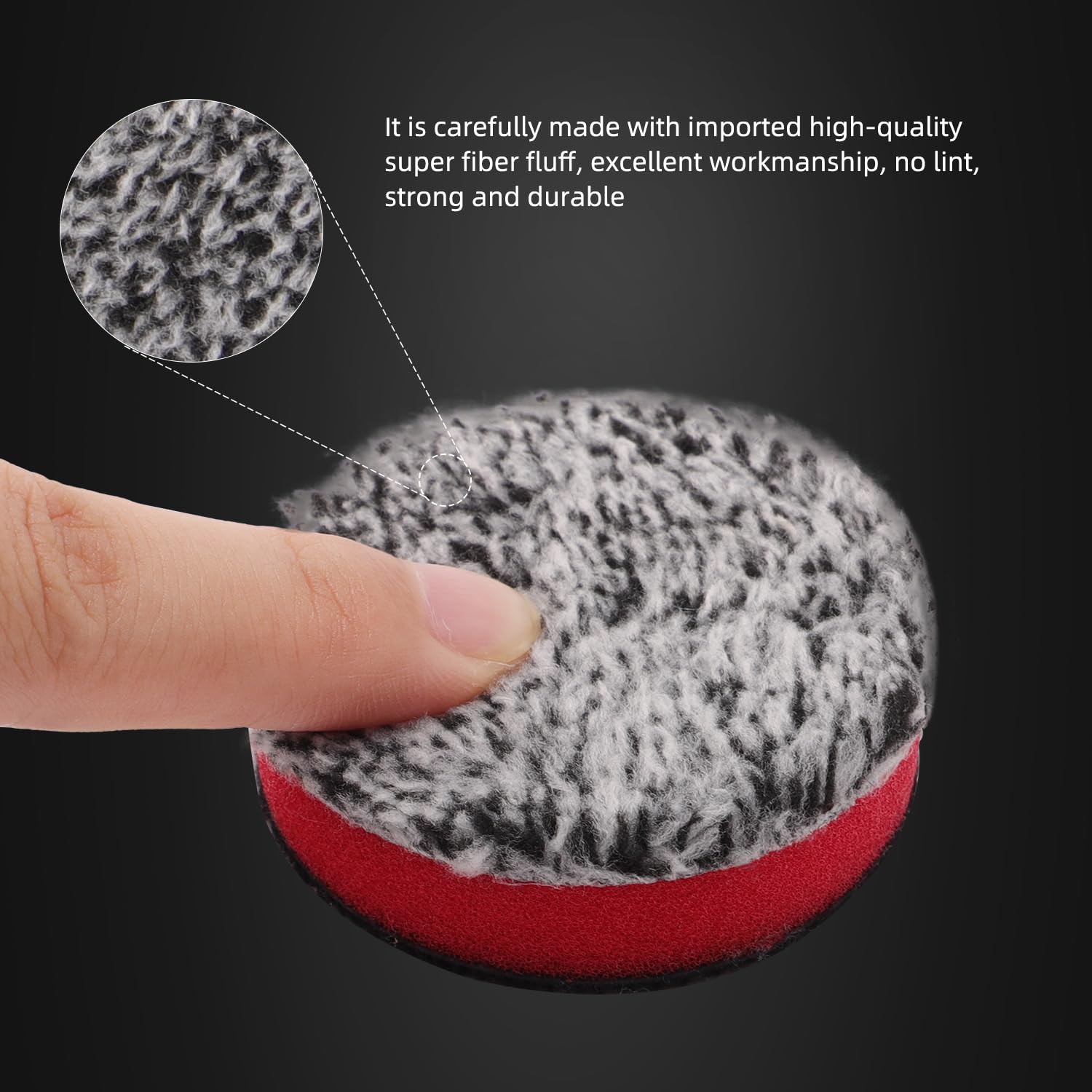 Thumbnail 3 de SPTA 6" Microfiber Cutting Pads (150mm), 3-Pack Soft Wax Removal & Detailing Pads for Polishing and Scratch Help