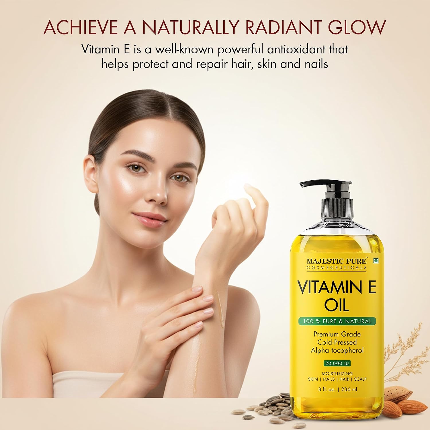 Thumbnail 3 de Majestic Pure Vitamin E Oil 8 Oz