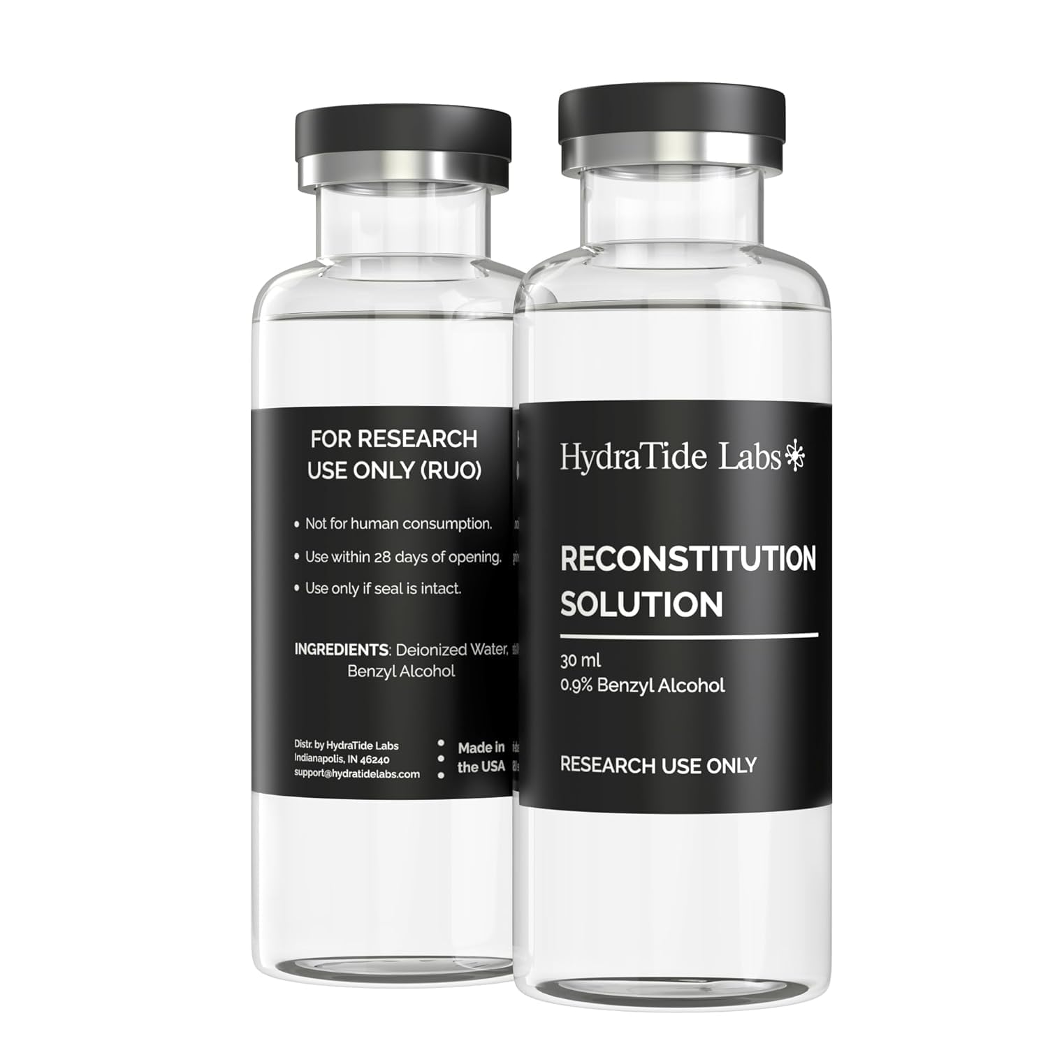 Thumbnail 6 de Premium Glass Vials 30 mL 2 Pack Triple Protection