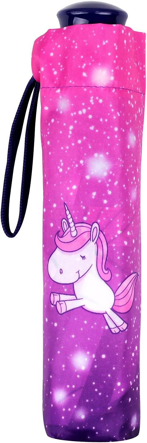 Detalle de Kinder Regenschirm Einhorn Taschenschirm 100 cm