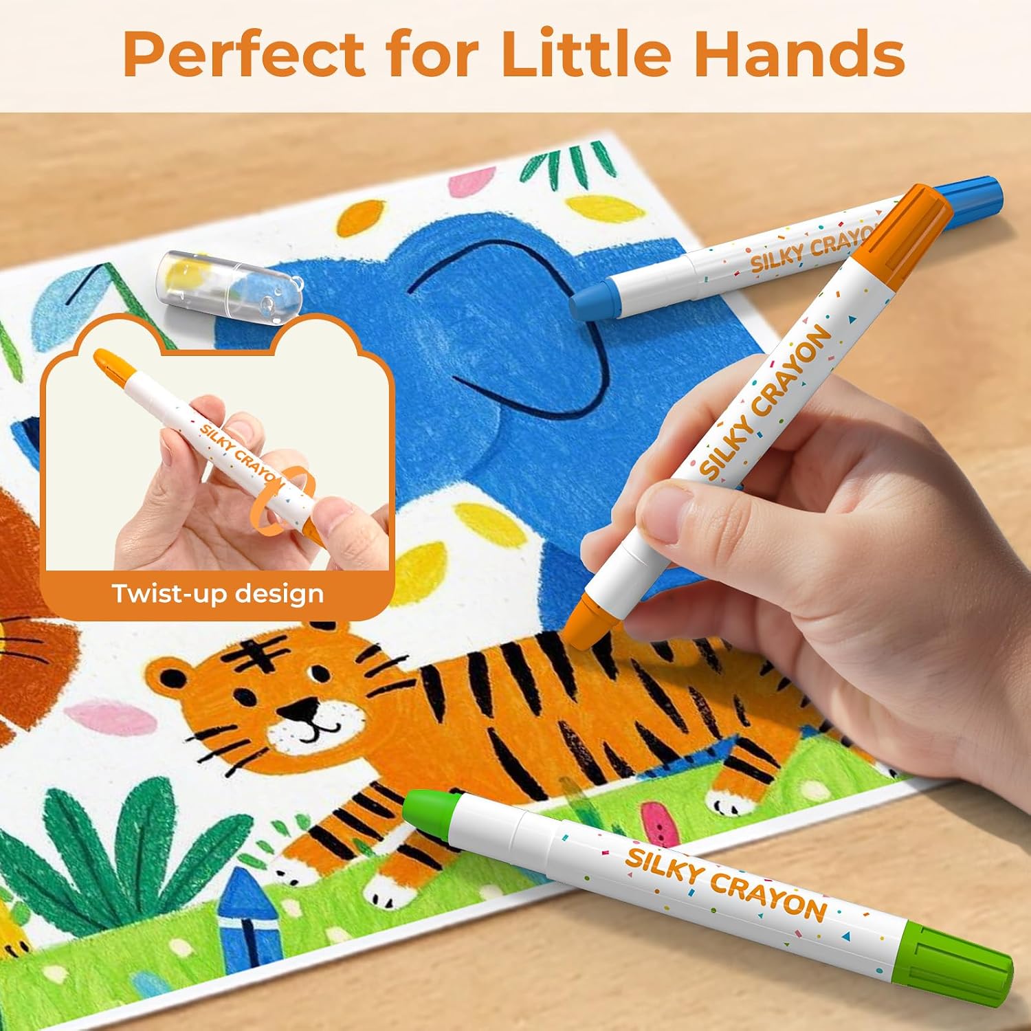 Thumbnail 1 de JUPITEARTH Toddler Crayons, 12 Colors