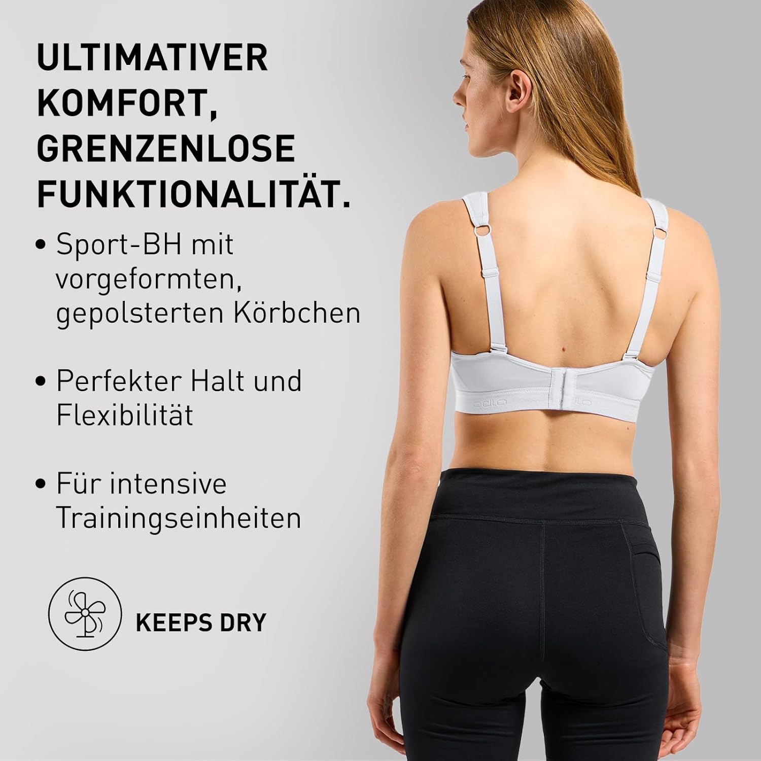 Thumbnail 2 de Odlo Sport BH Padded High I Damen-Sports-BH mit starkem Halt