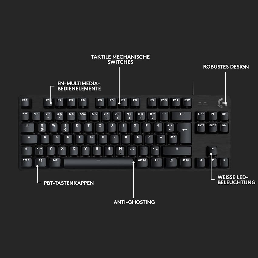Thumbnail 6 de Logitech G413 TKL SE Teclado mecánico compacto QWERTZ ⌨
