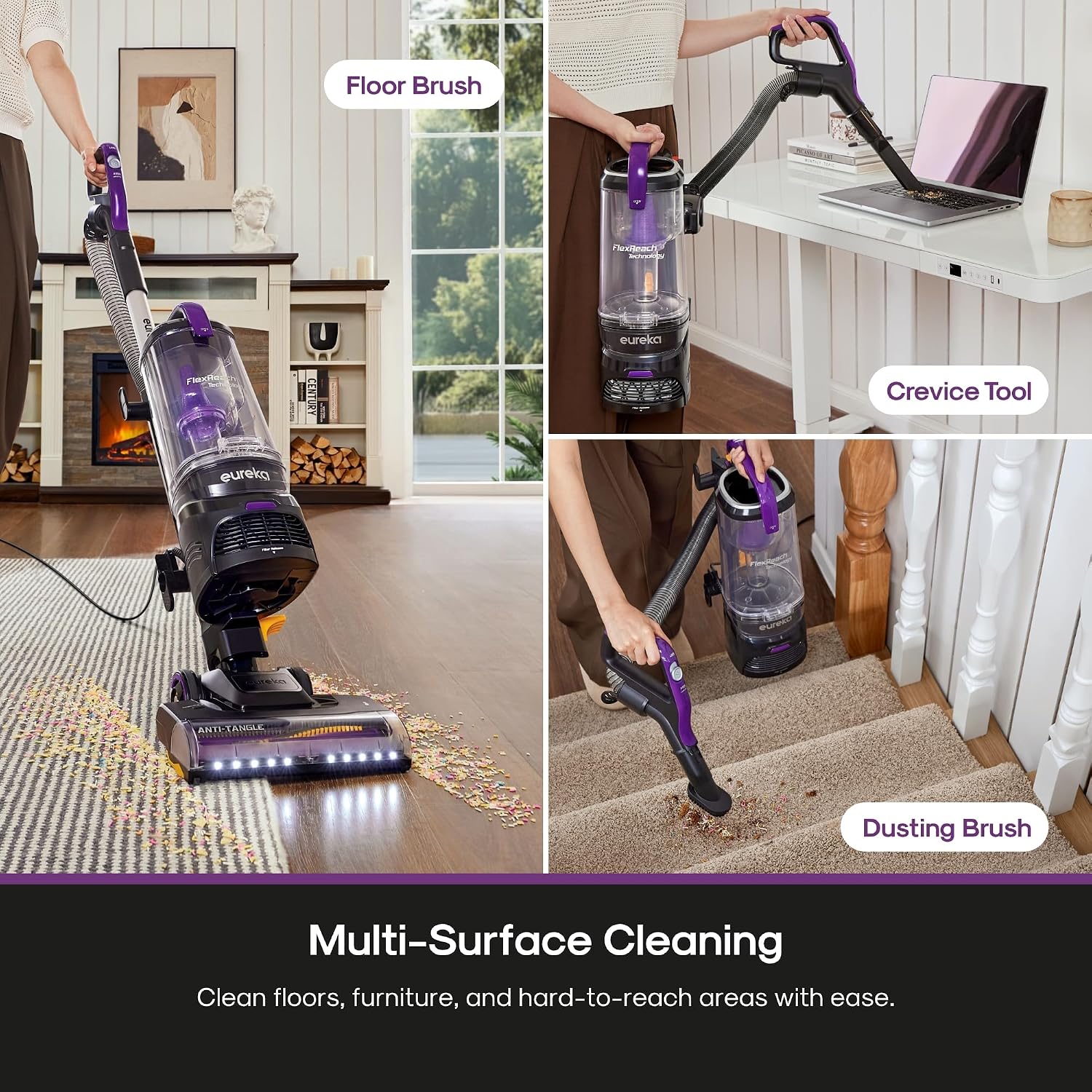 Thumbnail 5 de Eureka FlexReach Upright Vacuum with Large Dust Cup ⚙