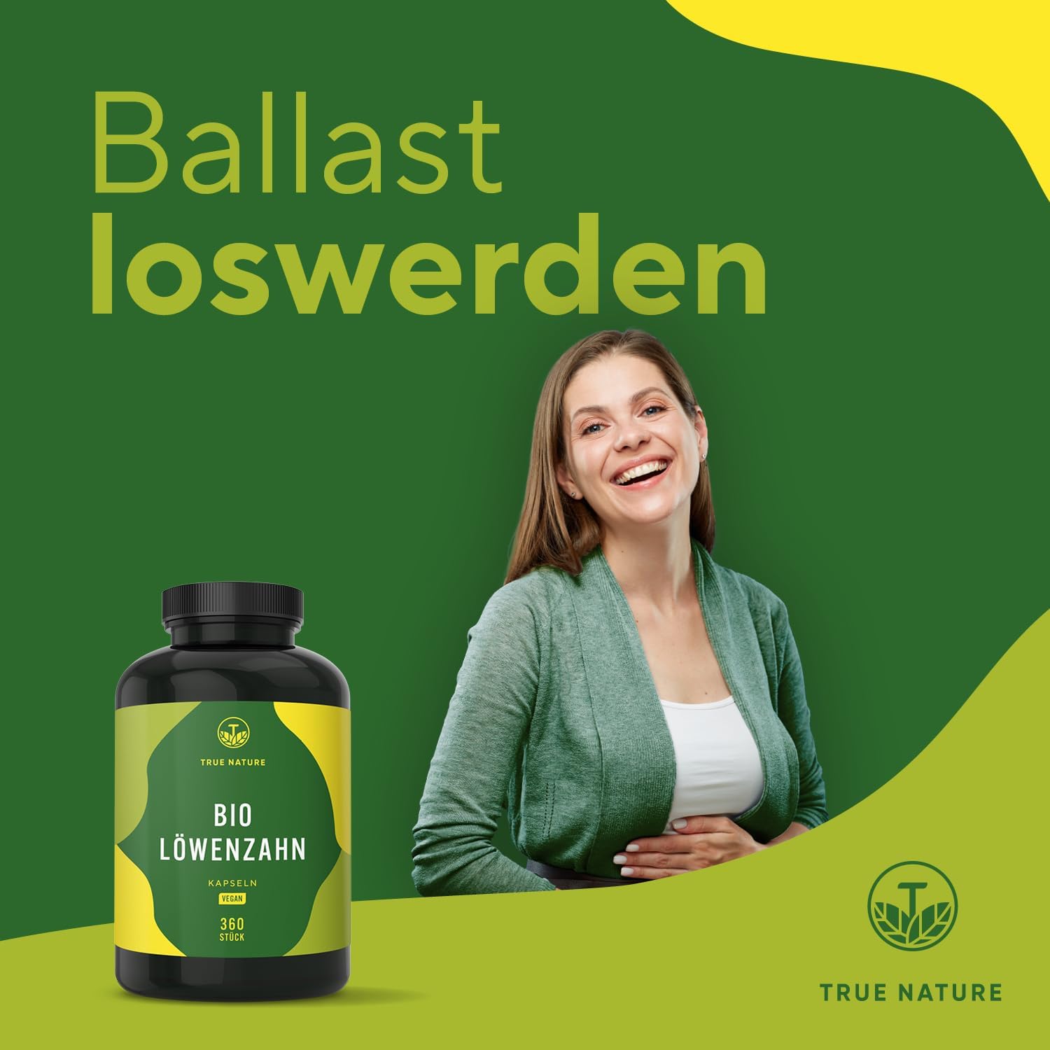 Detalle 2 de BIO Löwenzahn - 360 Kapseln, 1500 mg Löwenzahnwurzelextrakt (10:1) – vegan, laborgeprüft