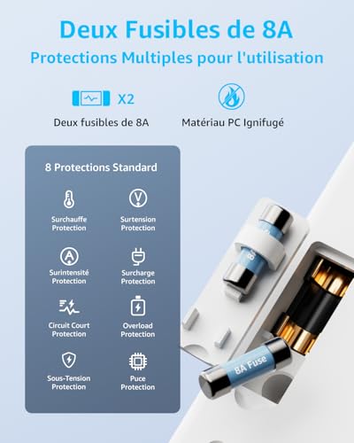 Thumbnail 5 de decqle Adaptateur Prise Universelle avec 2 ports USB-C (PD 20W) et 1 USB-A