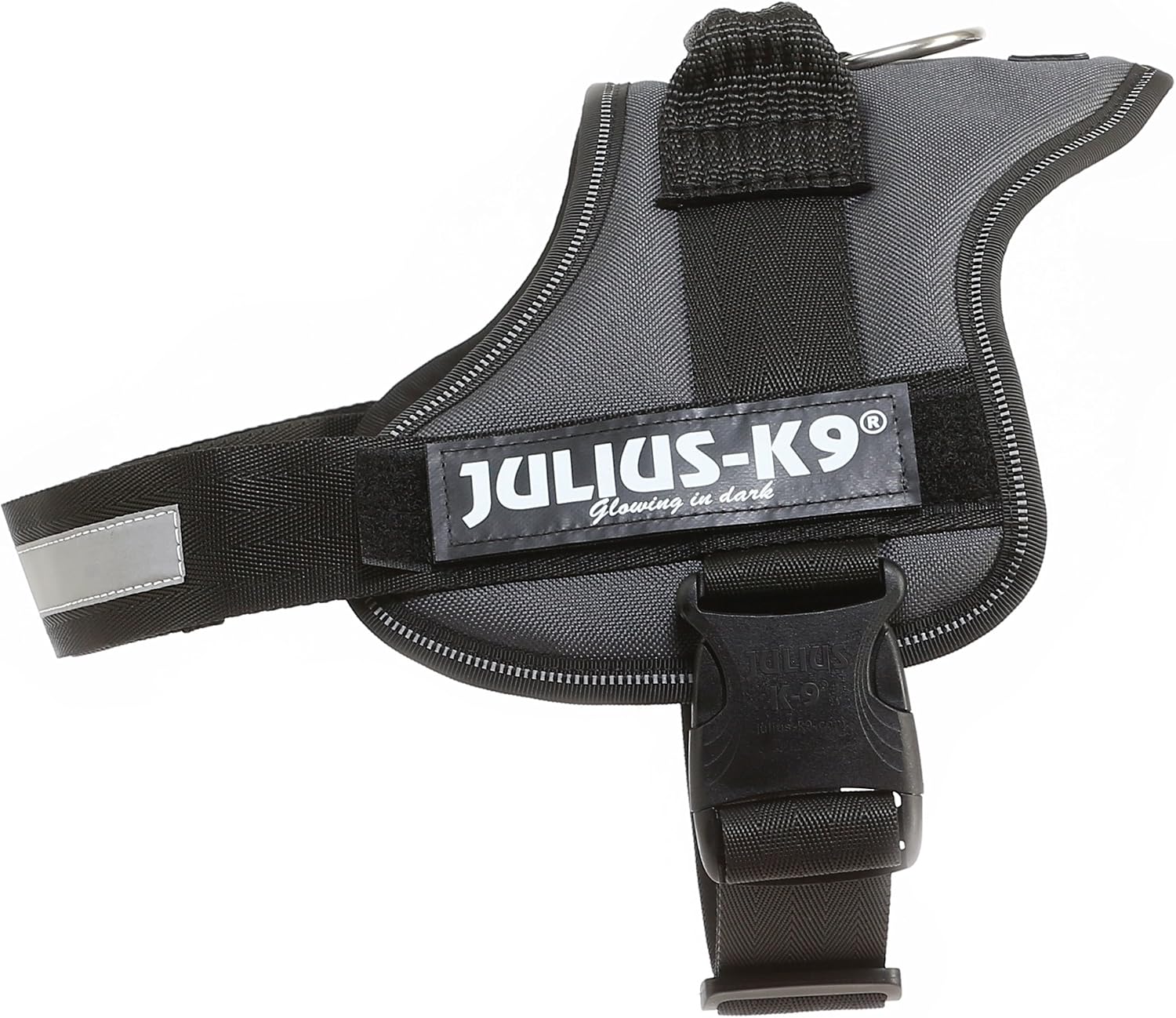 Detalle de Julius-K9 szelki dla psa L/1, nylonowe, antracytowe z odblaskami
