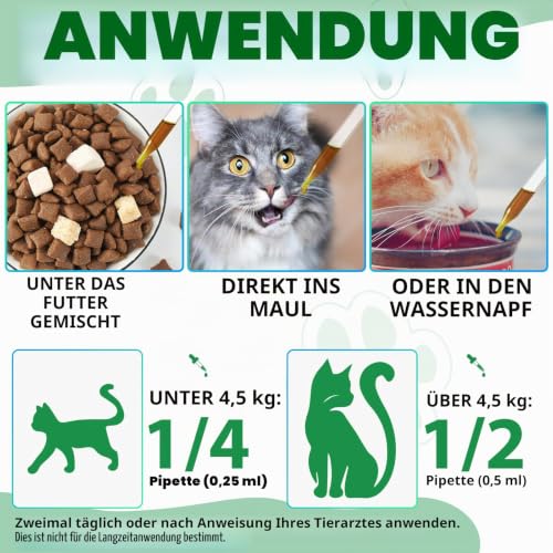 Thumbnail 7 de Tamiodfo Wurmkur Katze 60ml – Kräuterentwurmer mit Probiotika für Verdauung und Immunität