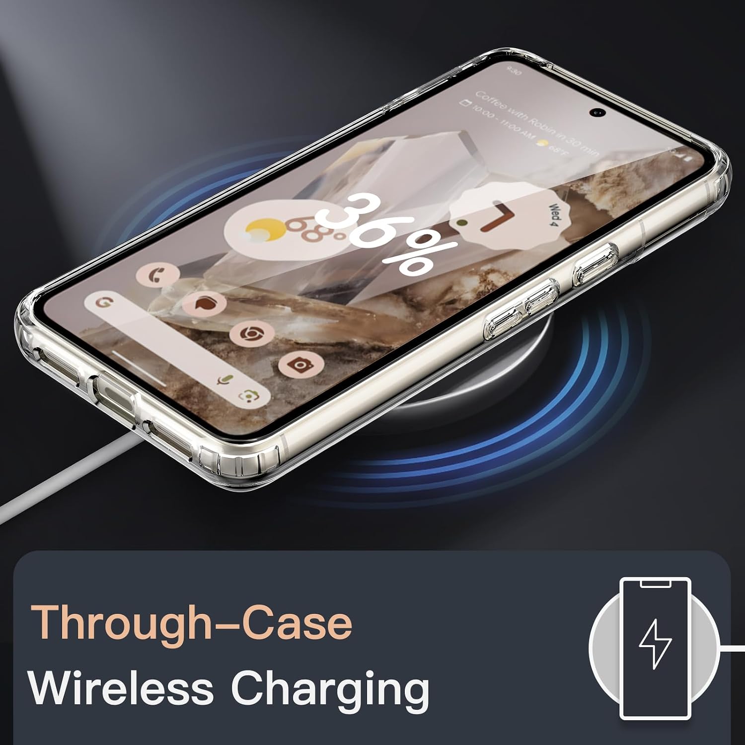 Thumbnail 6 de JETech magnetiskt skal för Google Pixel 8 Pro – klart med MagSafe