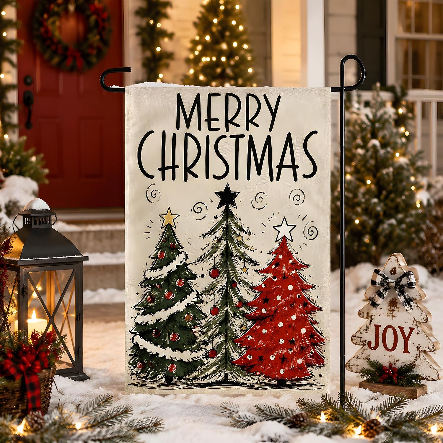 Detalle de Christmas Garden Flag, 12 x 18 Inch