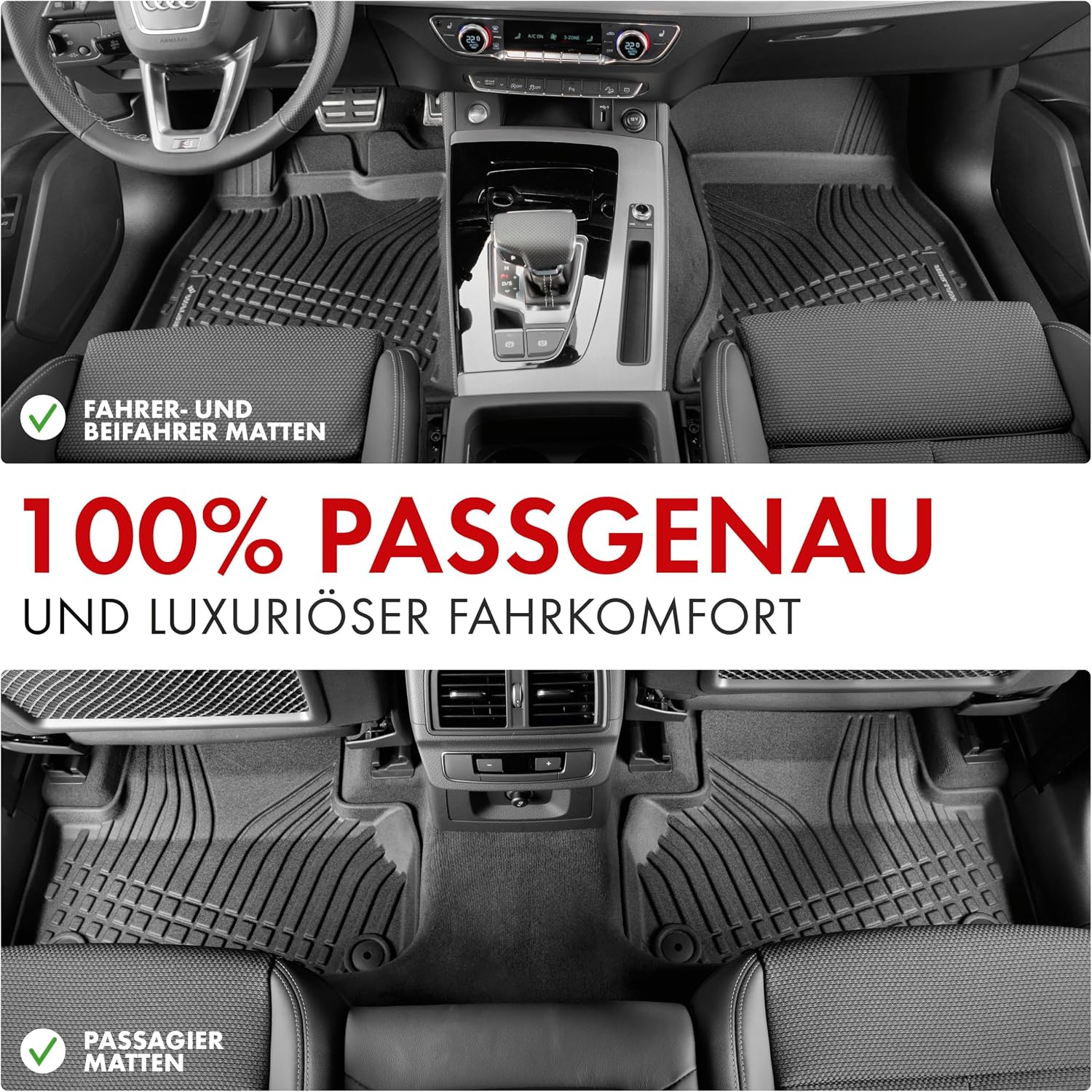 Thumbnail 5 de Roadmaster WALSER tappetini premium su misura per Skoda Karoq (NU7, ND7) 07/2017-Oggi
