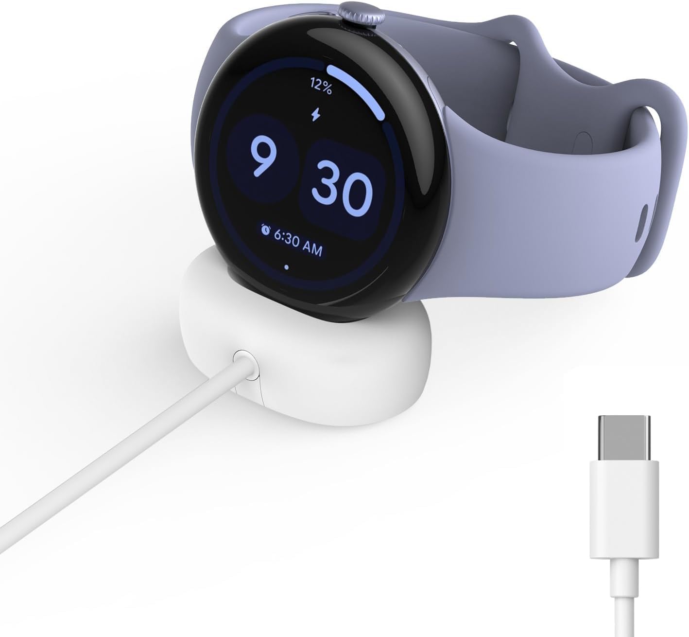 Detalle de 5W Fast USB-C Charger for Google Pixel Watch 4 — Magnetic Dock (Cable Only, 41mm/45mm)