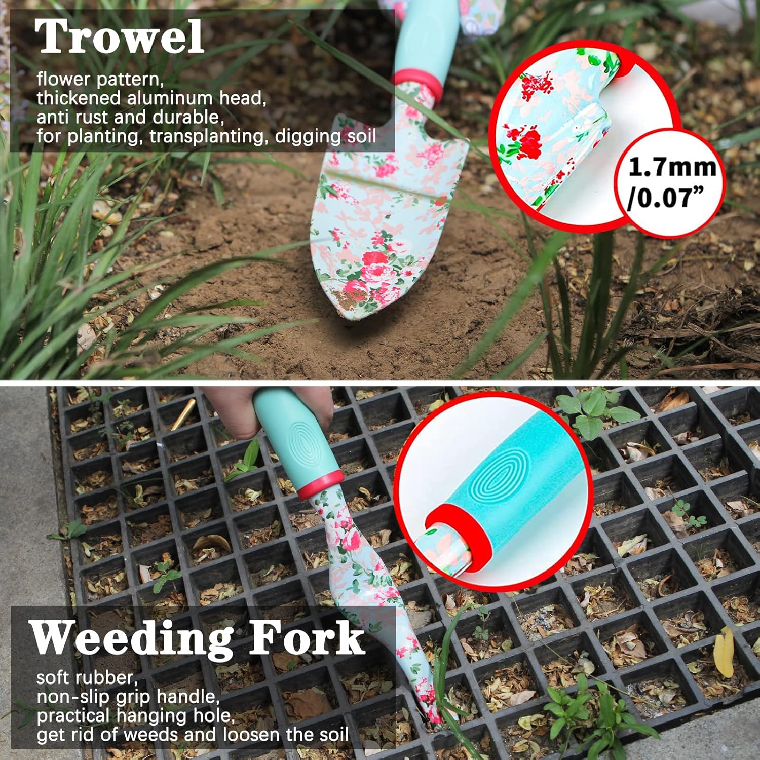 Detalle 1 de Juego de Herramientas de Jardinería 16 Pcs 🌺