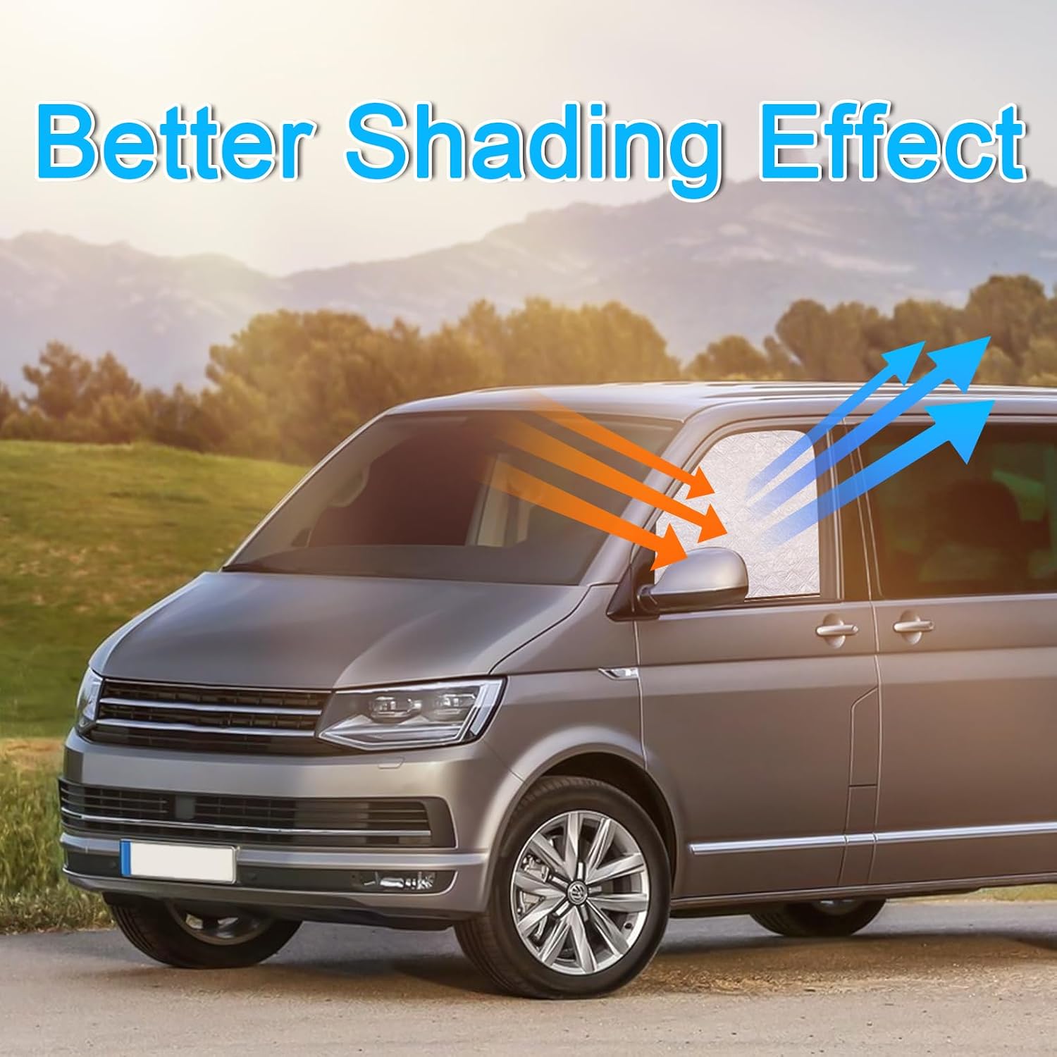 Thumbnail 4 de ZATOOTO Sun Protection Car Side Window for VW T5/T6 — Magnetic, Reflective UV Shield