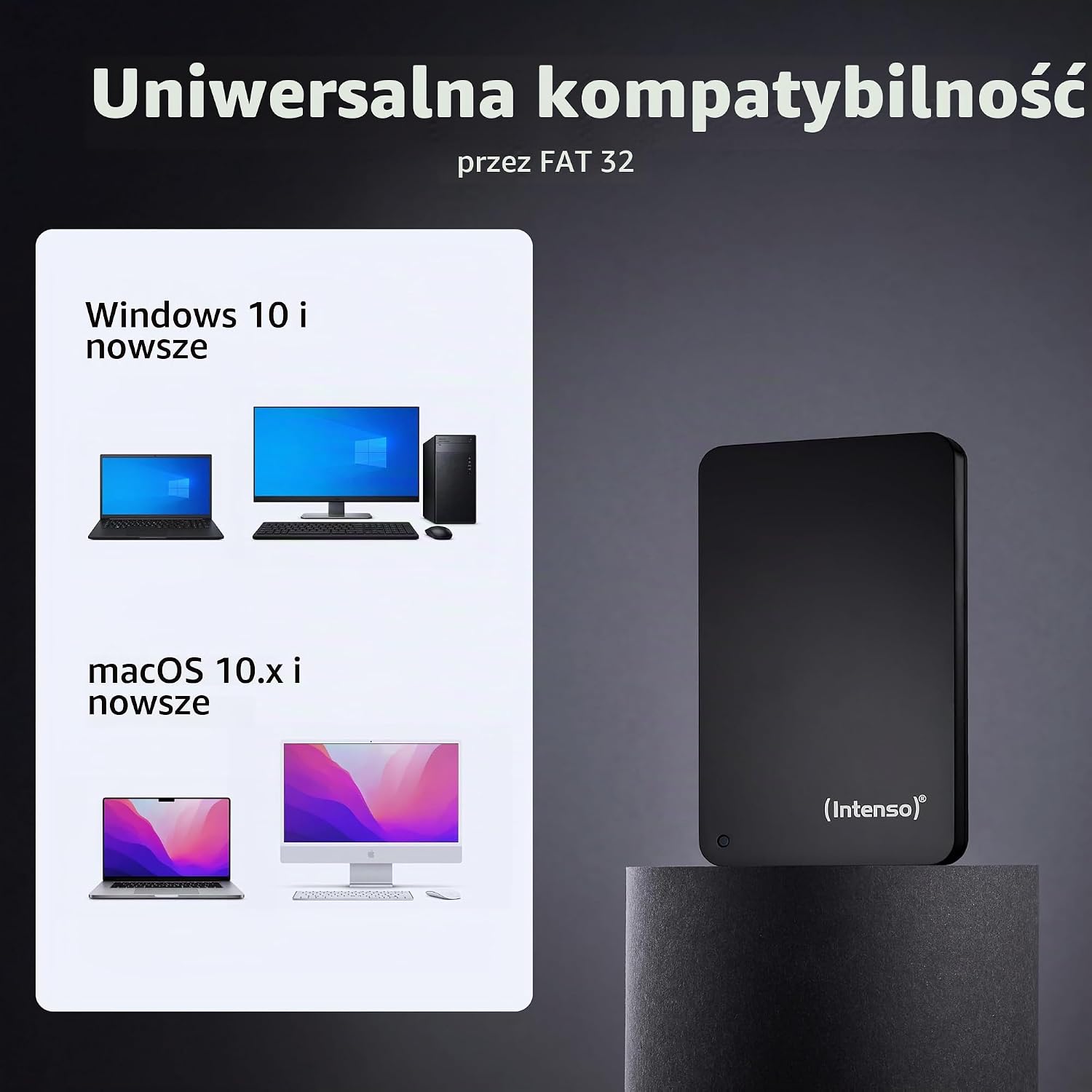 Detalle 2 de Intenso Memory Case 6021560 – zewnętrzny dysk 1 TB, USB 3.0, czarny