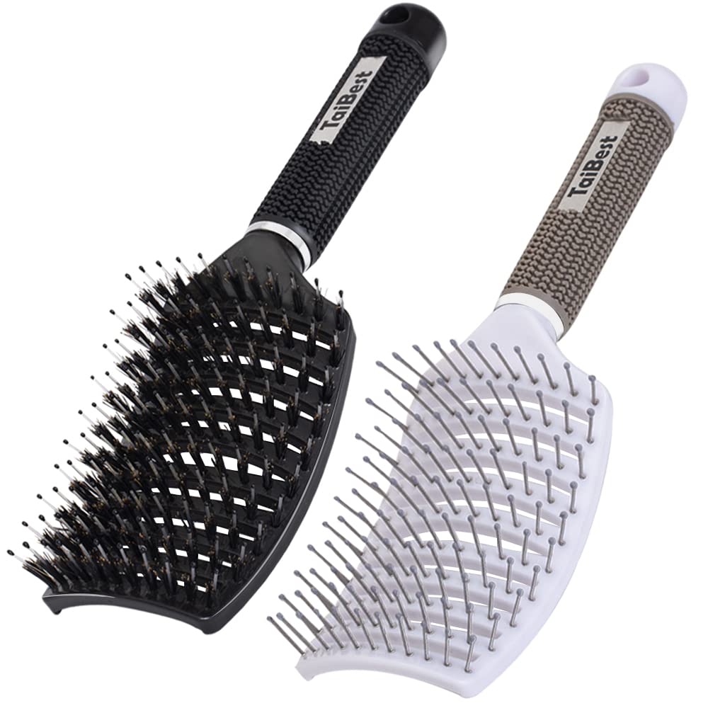 Thumbnail 6 de TaiBest Detangling Hair Brush Set with Boar Bristles