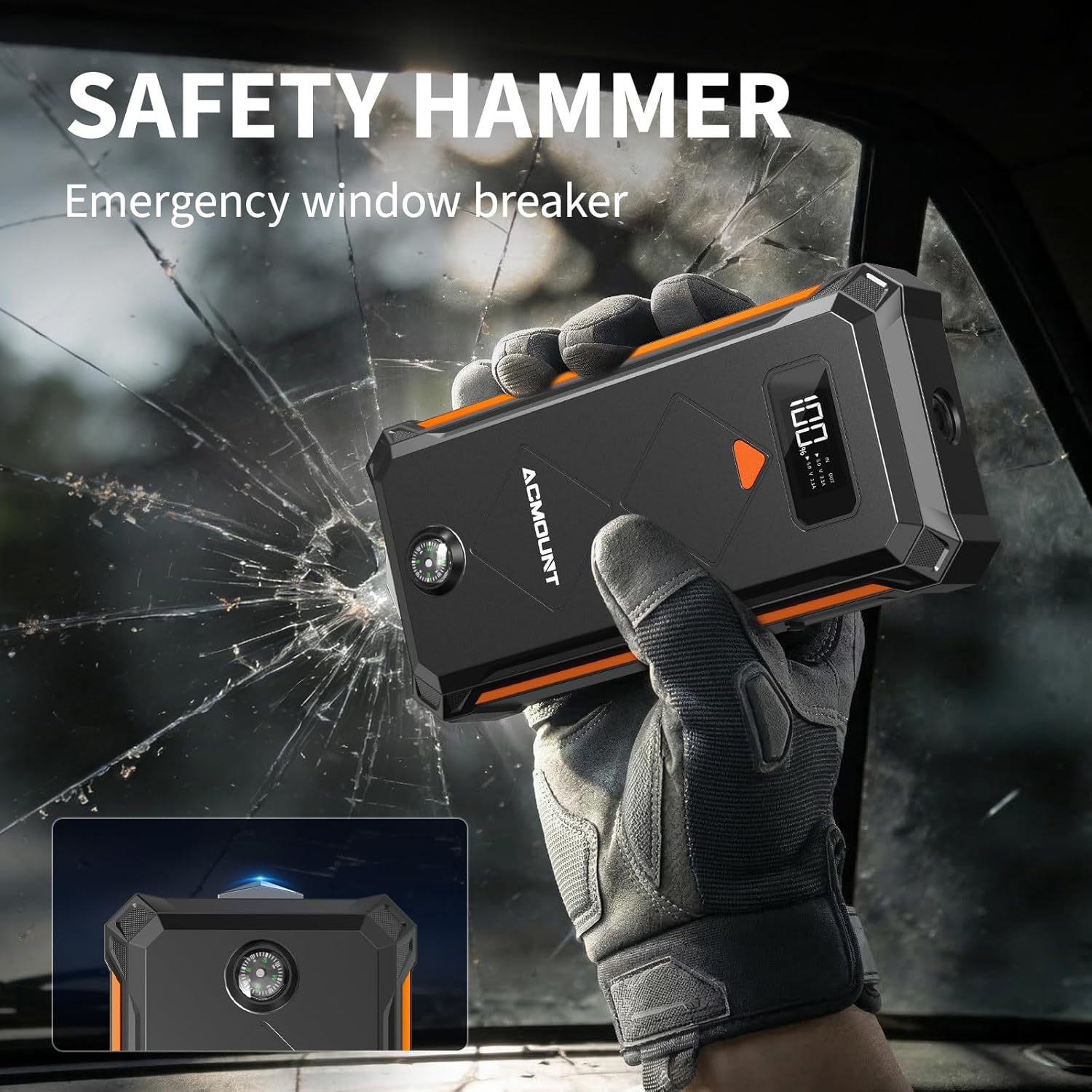 Detalle 1 de Acmount 6000A jump starter for 12V cars