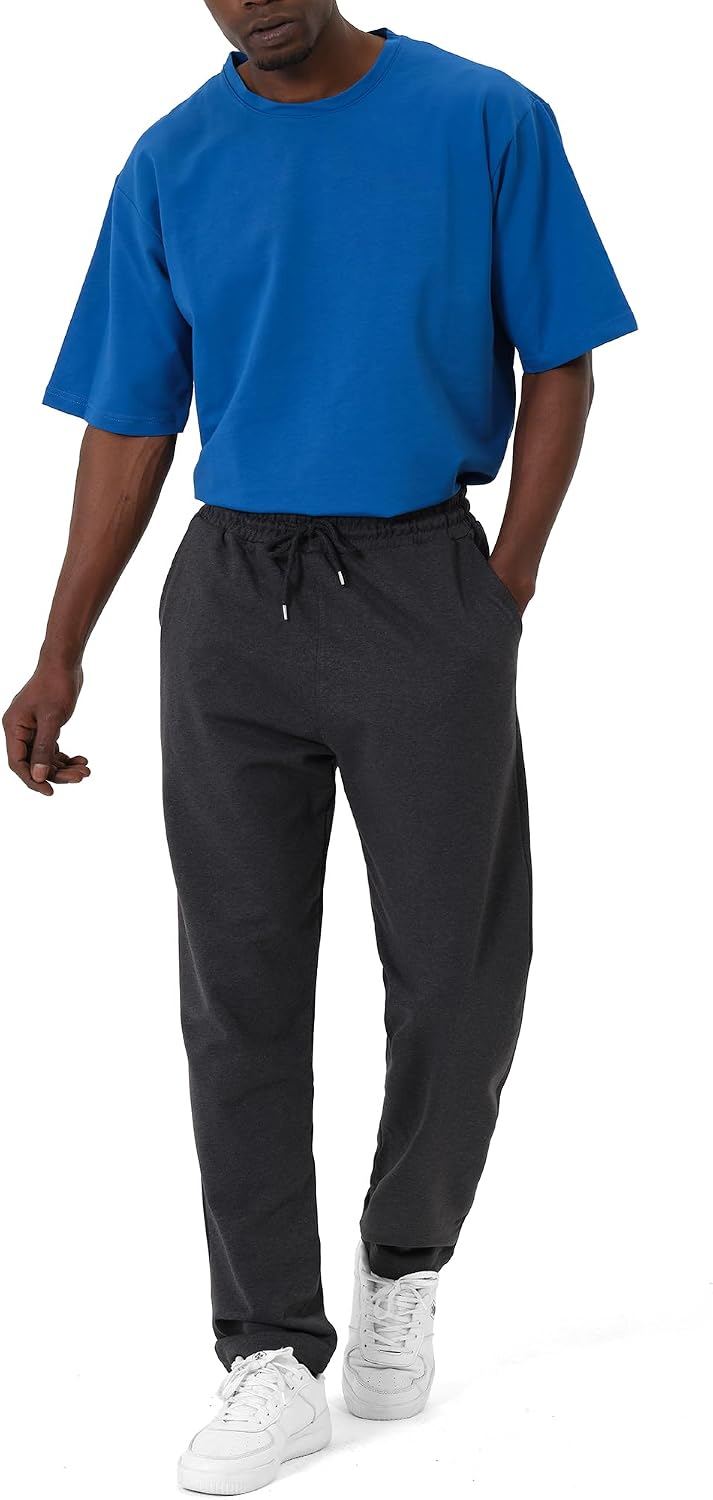 Detalle de Ross Camp Pantaloni da Jogging da Uomo – Pantaloni sportivi in cotone 70/30, comfort e stile per allenamento e tempo libero