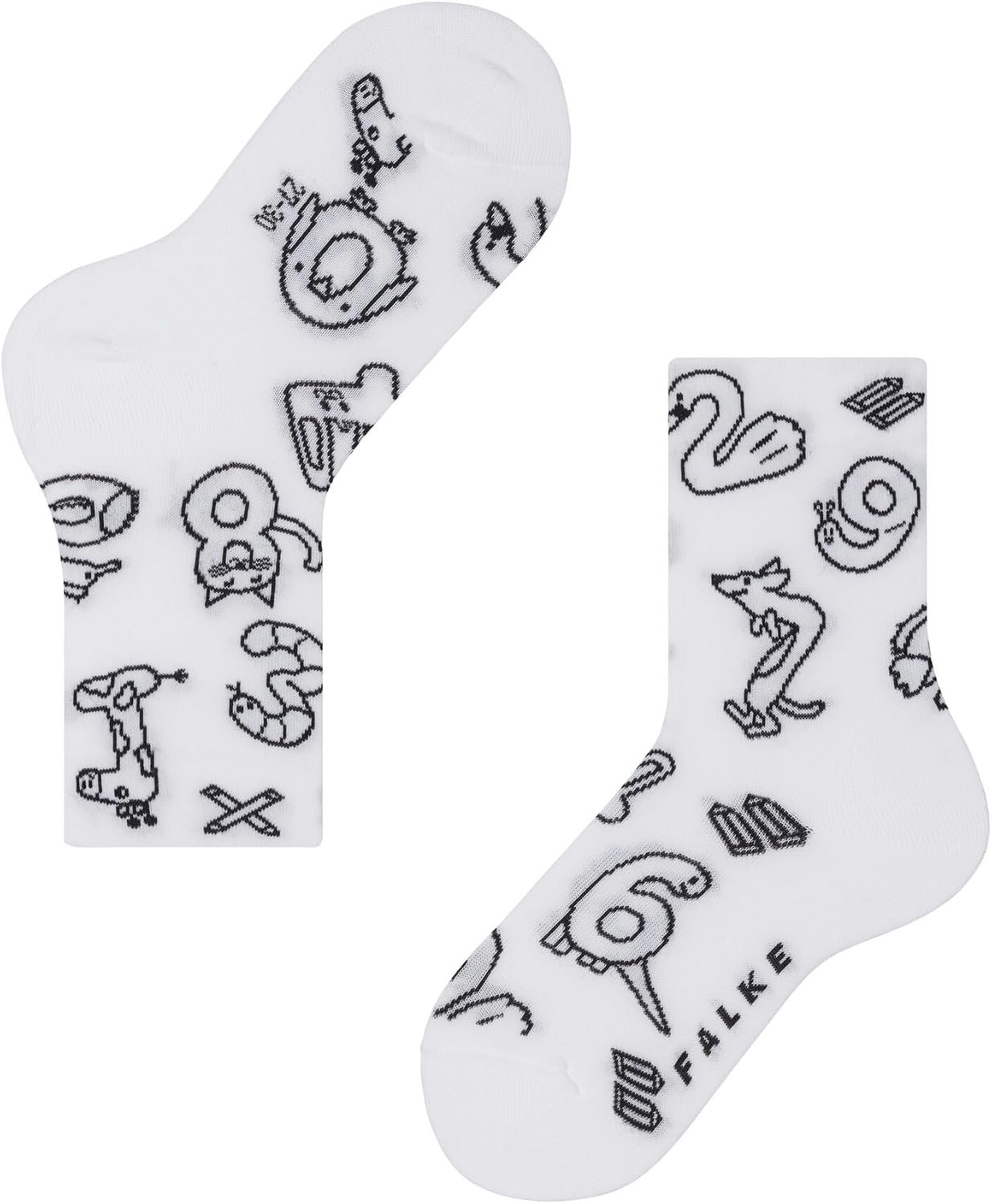 Detalle de FALKE mixte enfant Paint Your Own Socks – chaussettes respirantes en coton renforcé à personnaliser