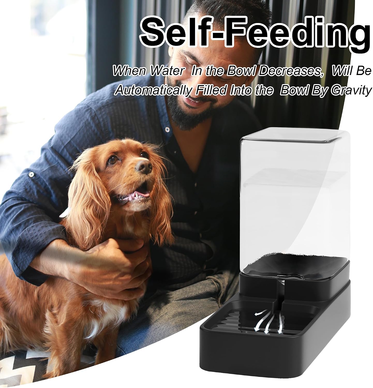 Thumbnail 5 de Wefeedy WF-Feeder-3.3 Automatic Cat Feeder and Water Dispenser, 3.3L, Black