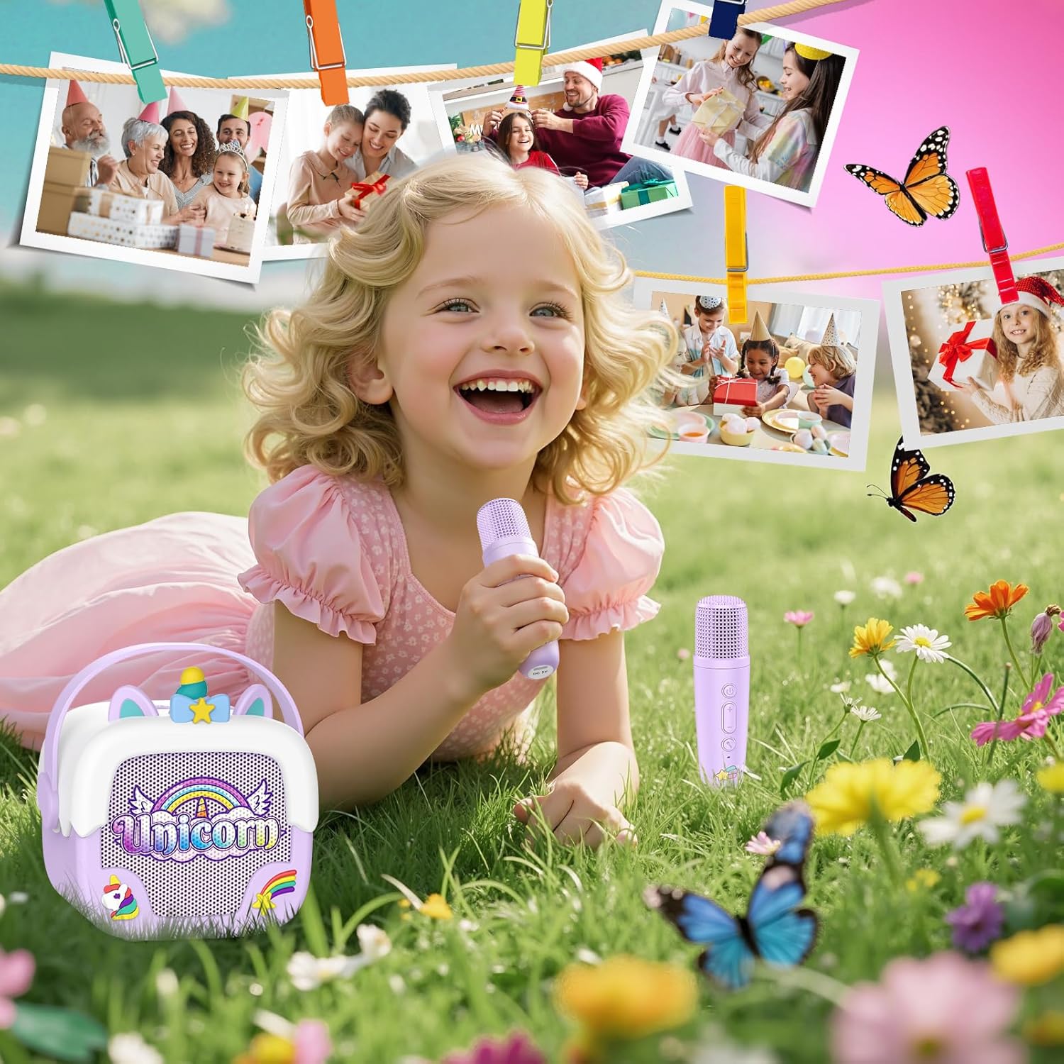 Thumbnail 4 de Mini Karaoke Unicorn Bluetooth 6h Battery